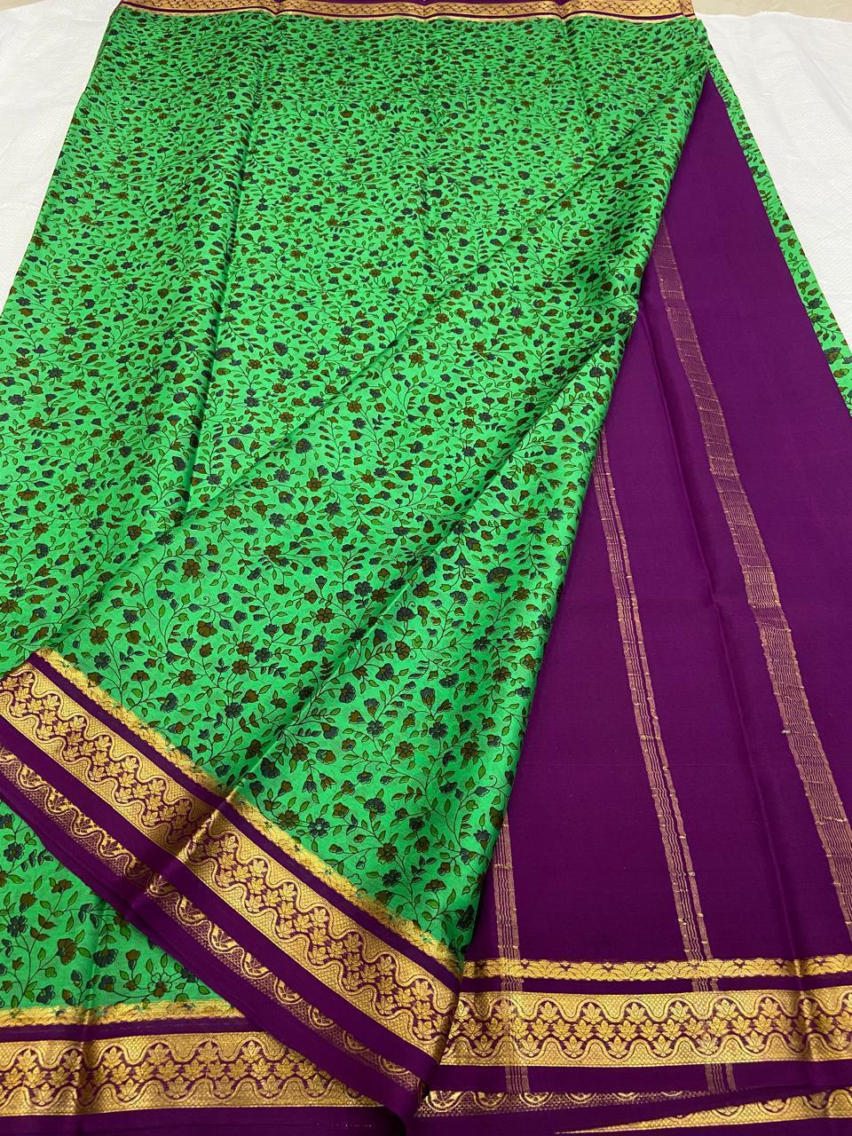 Buy  Printed Crepe Silk Sarees – New Collection