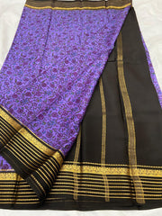 Stylish Printed Crepe Silk Sarees with Elegant Pallu