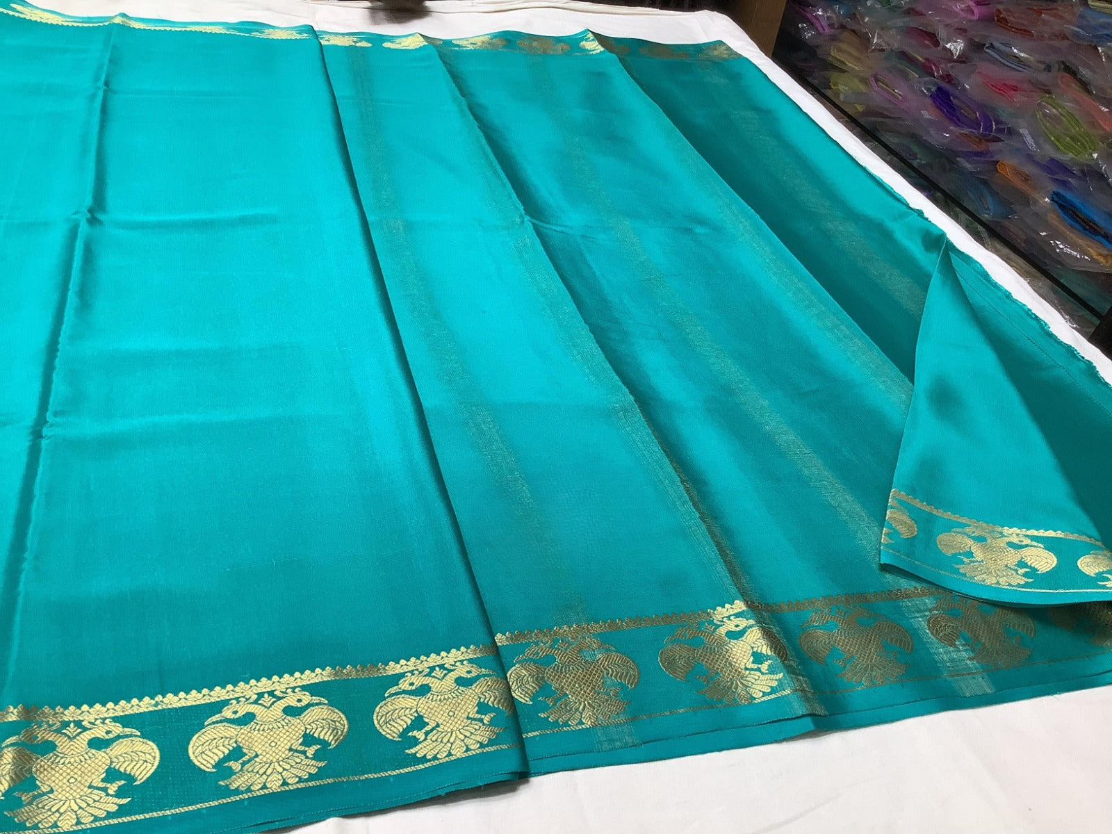 Semi Mysore Silk Sarees – Vibrant Contrast Border Designs