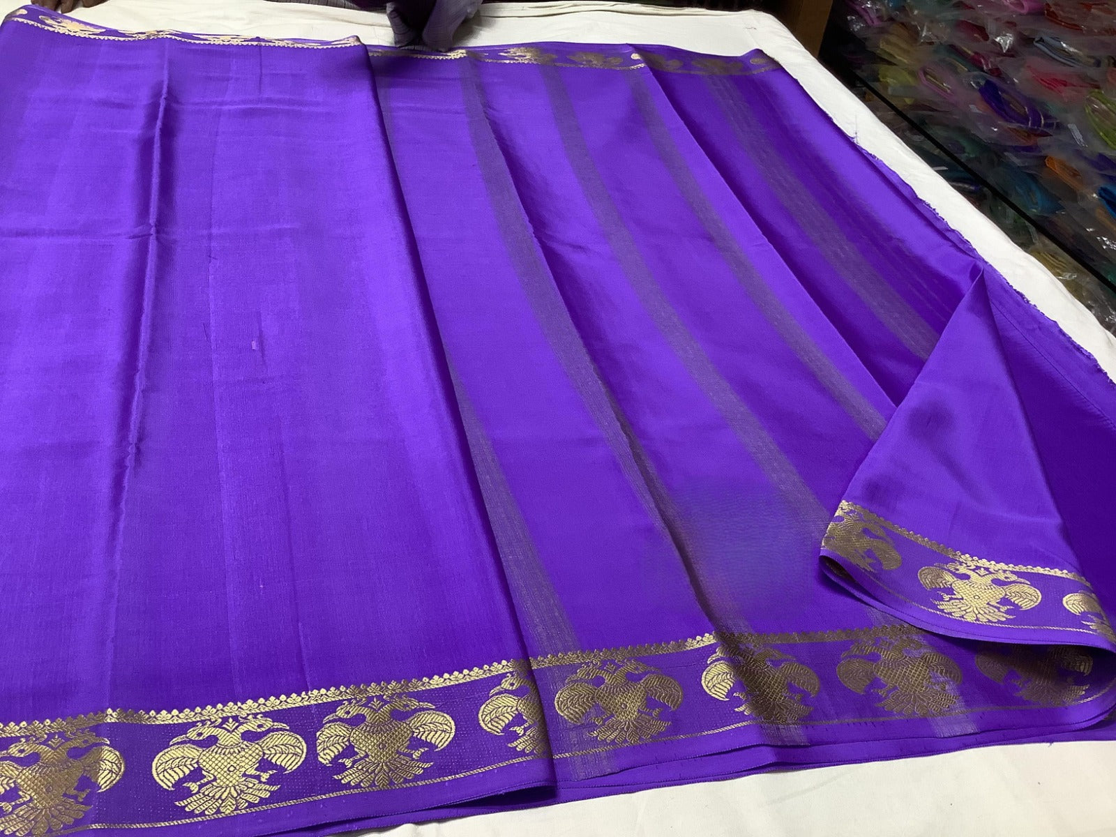 Semi Mysore Silk Sarees – Vibrant Contrast Border Designs