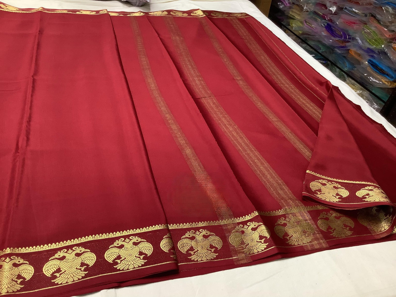 Semi Mysore Silk Sarees – Vibrant Contrast Border Designs