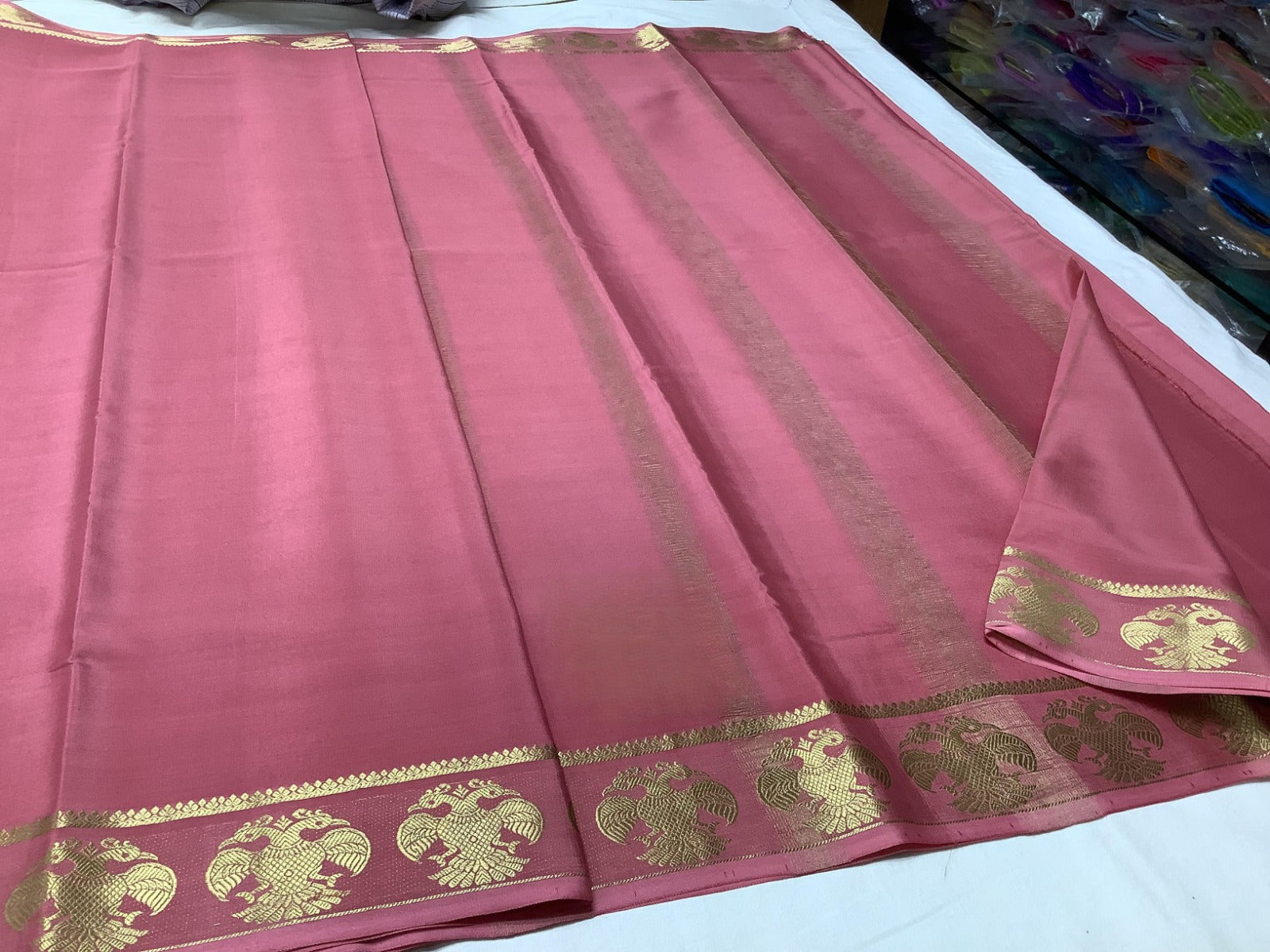 Semi Mysore Silk Sarees – Vibrant Contrast Border Designs