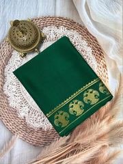 Buy Traditional Mysore Silk Sarees – Semi-Soft Peacock Border Collection