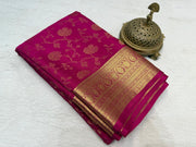 Silk-Brocade Fabric with rich texture & glossy finish