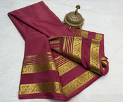 Rich Floral Bentex border with Rich pallu in beautiful solid colours