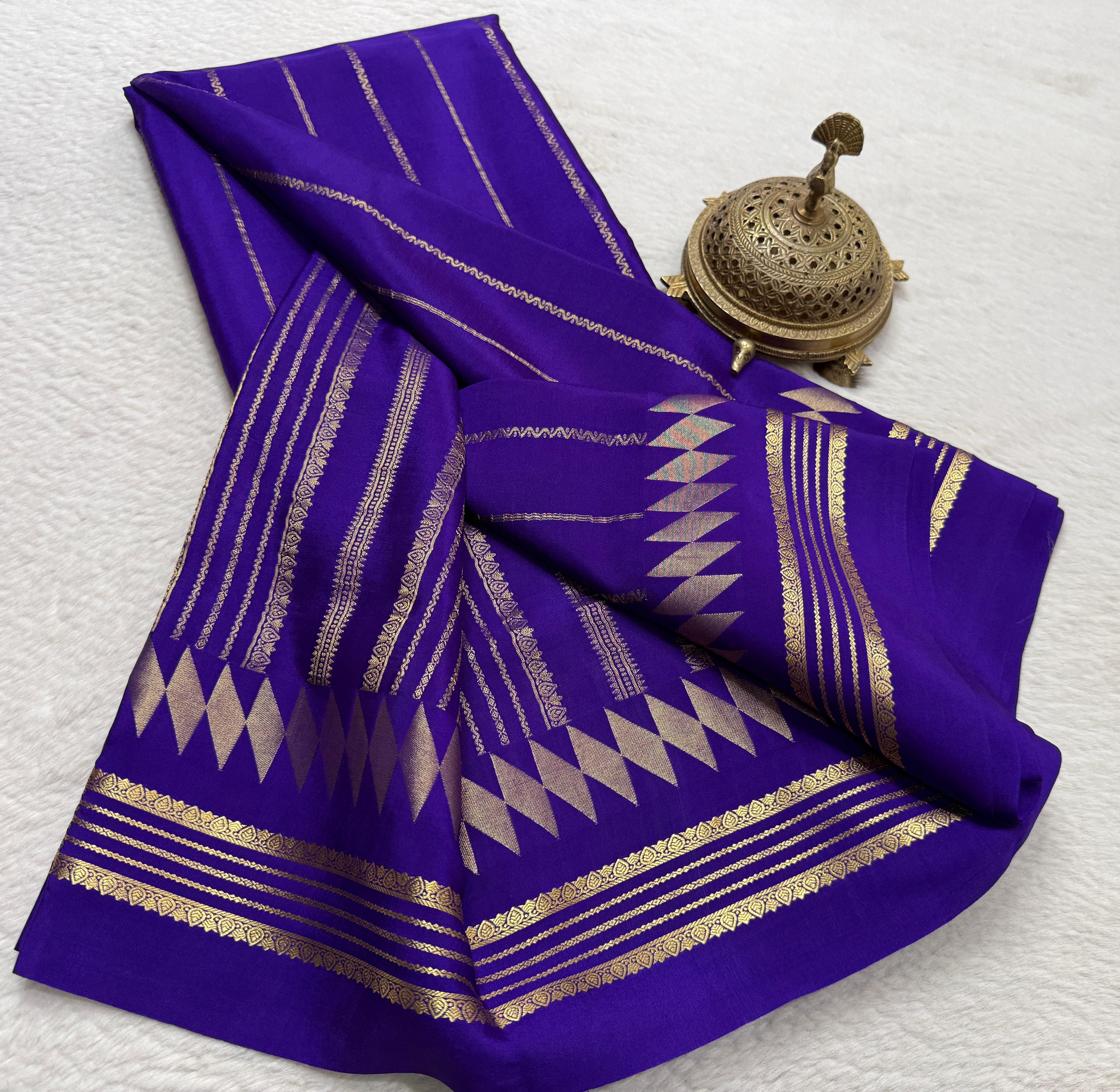 Pure Soft Silk Saree | Vertical Stripe Design with Bentex Border & Zari Weaving | Rich Pallu | 120 GSM | Women's Traditional Wear