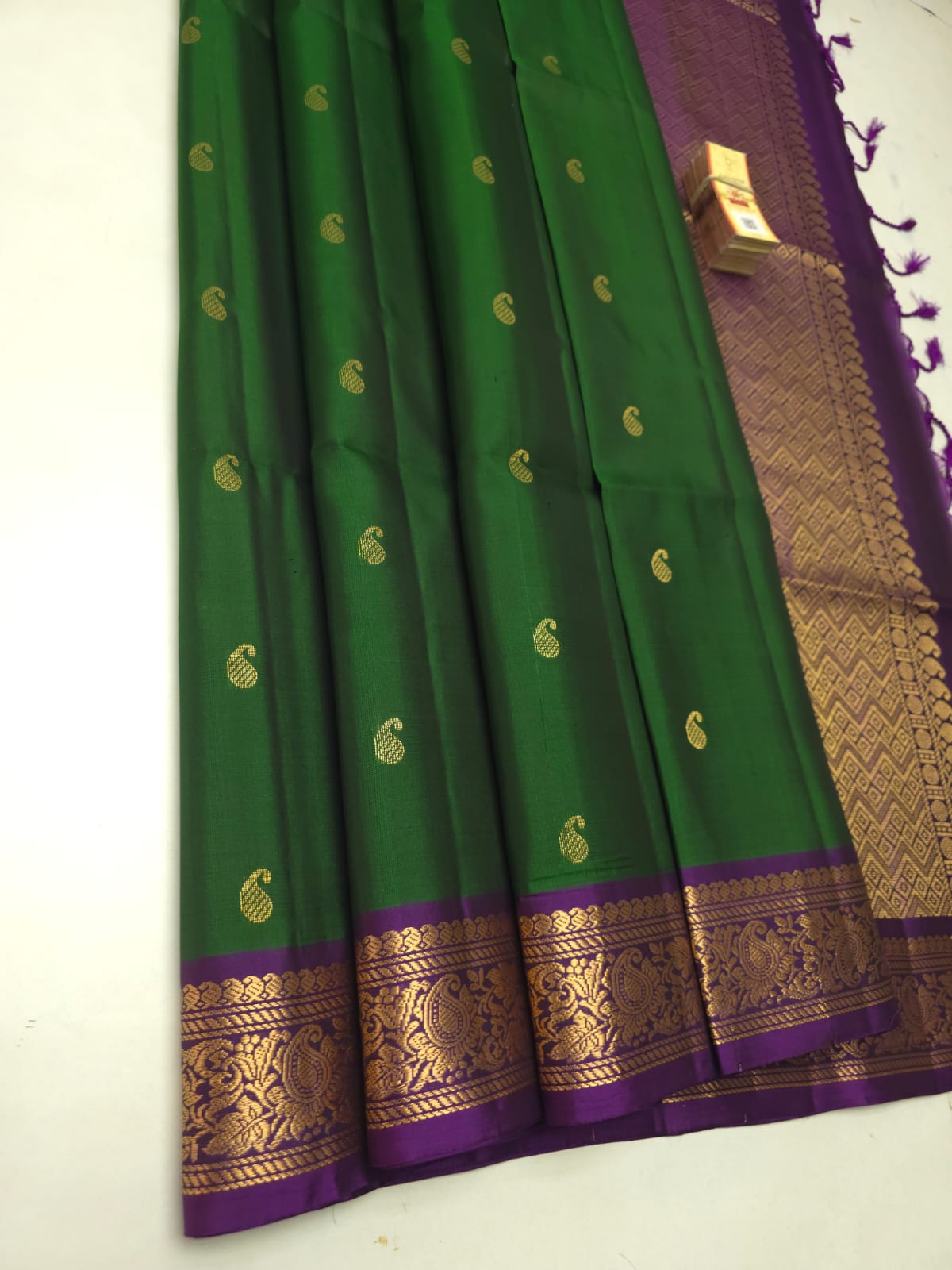 Kanchipuram Soft Silk Saree with Jacquard Border, Double Warp Silk Saree, Gold Zari Butta Saree, Traditional Kanjivaram Style Saree, Designer Party Wear Silk Saree