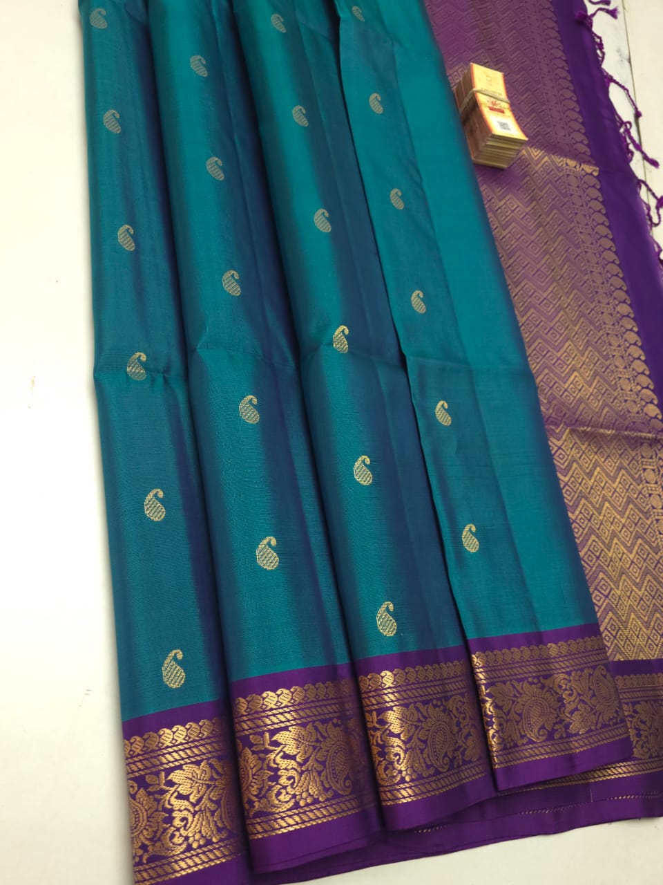 Kanchipuram Soft Silk Saree with Jacquard Border, Double Warp Silk Saree, Gold Zari Butta Saree, Traditional Kanjivaram Style Saree, Designer Party Wear Silk Saree