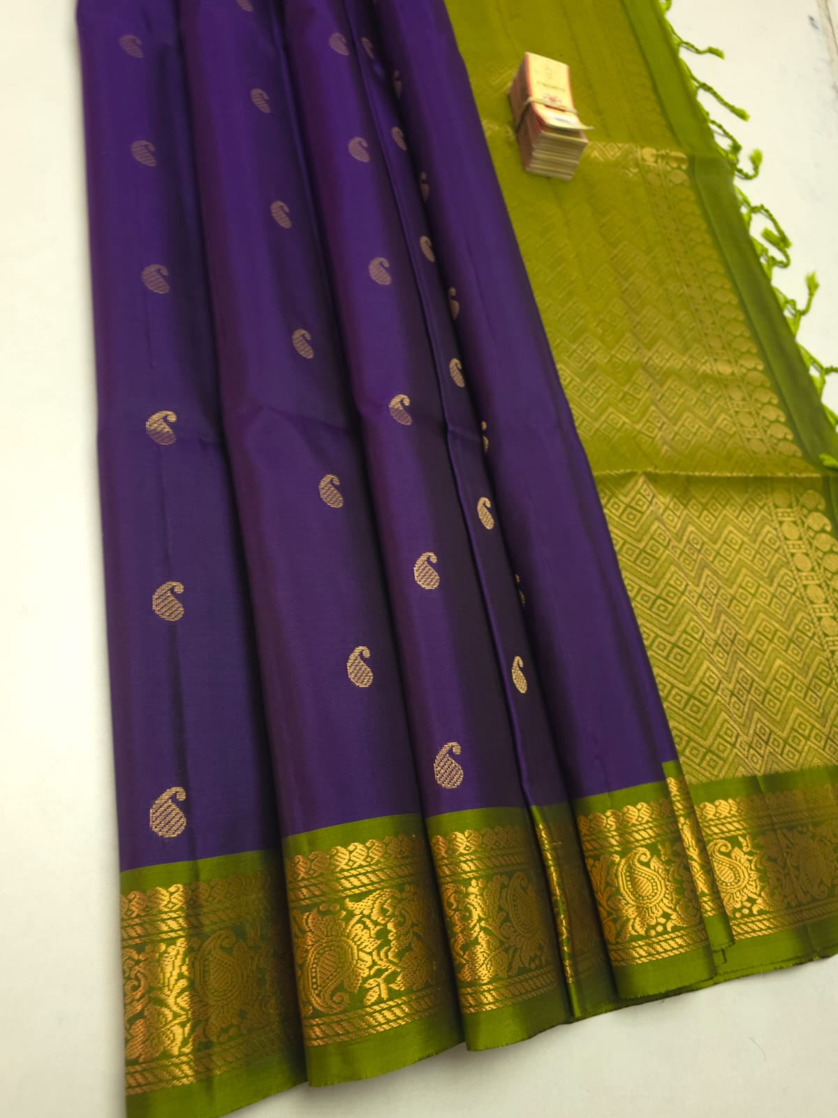 Kanchipuram Soft Silk Saree with Jacquard Border, Double Warp Silk Saree, Gold Zari Butta Saree, Traditional Kanjivaram Style Saree, Designer Party Wear Silk Saree