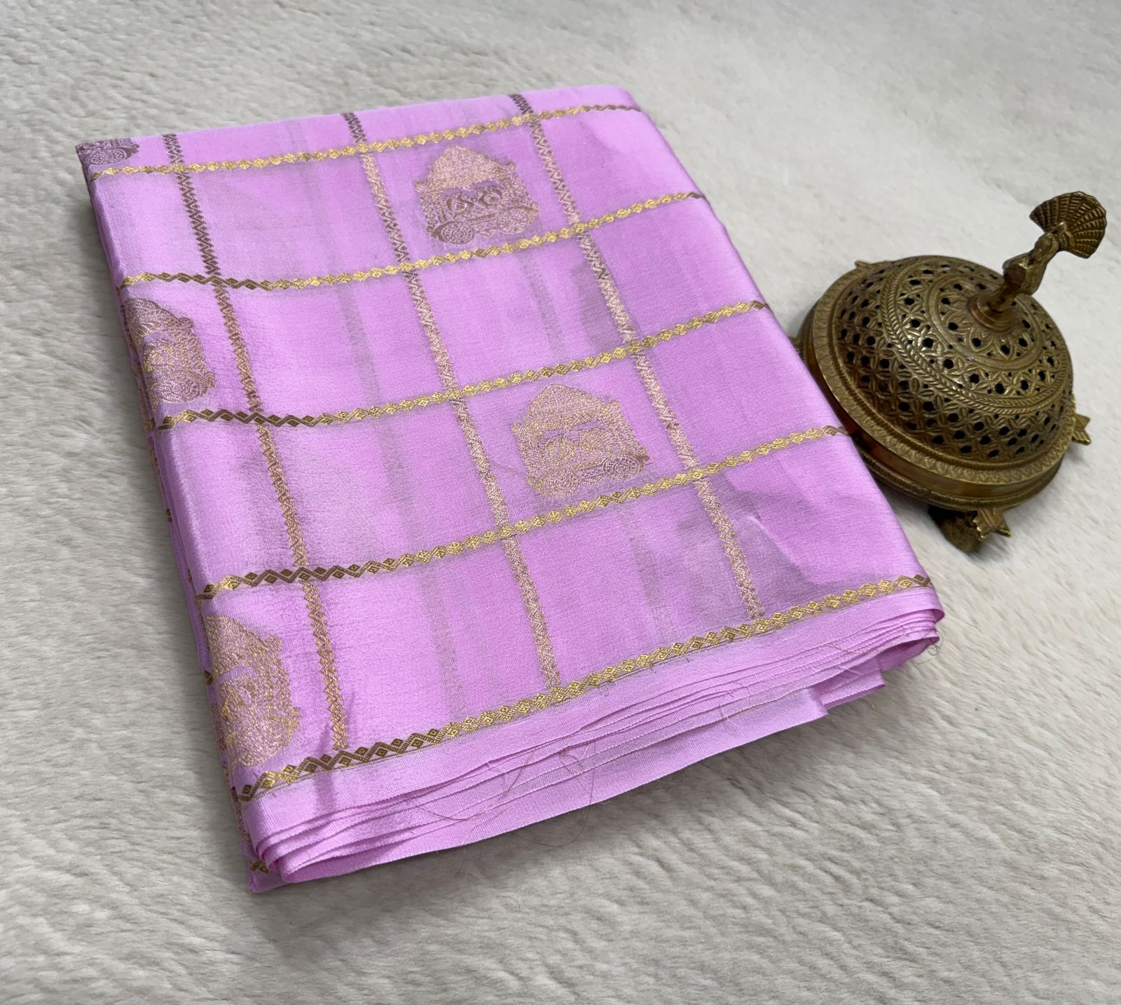 Soft Silk Saree with Rich Pallu | Peacock & Elephant Butta Saree Online