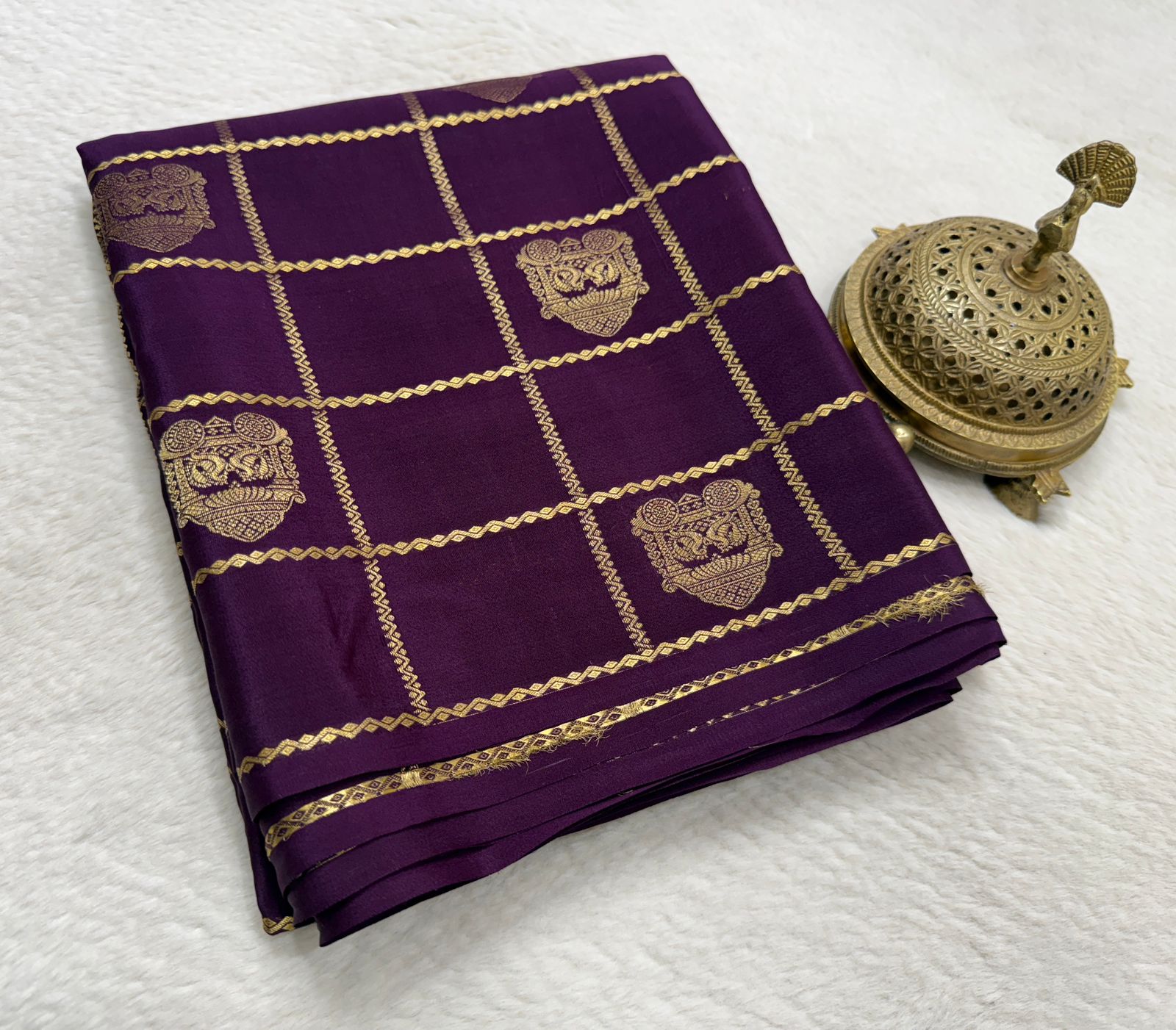 Soft Silk Saree with Rich Pallu | Peacock & Elephant Butta Saree Online