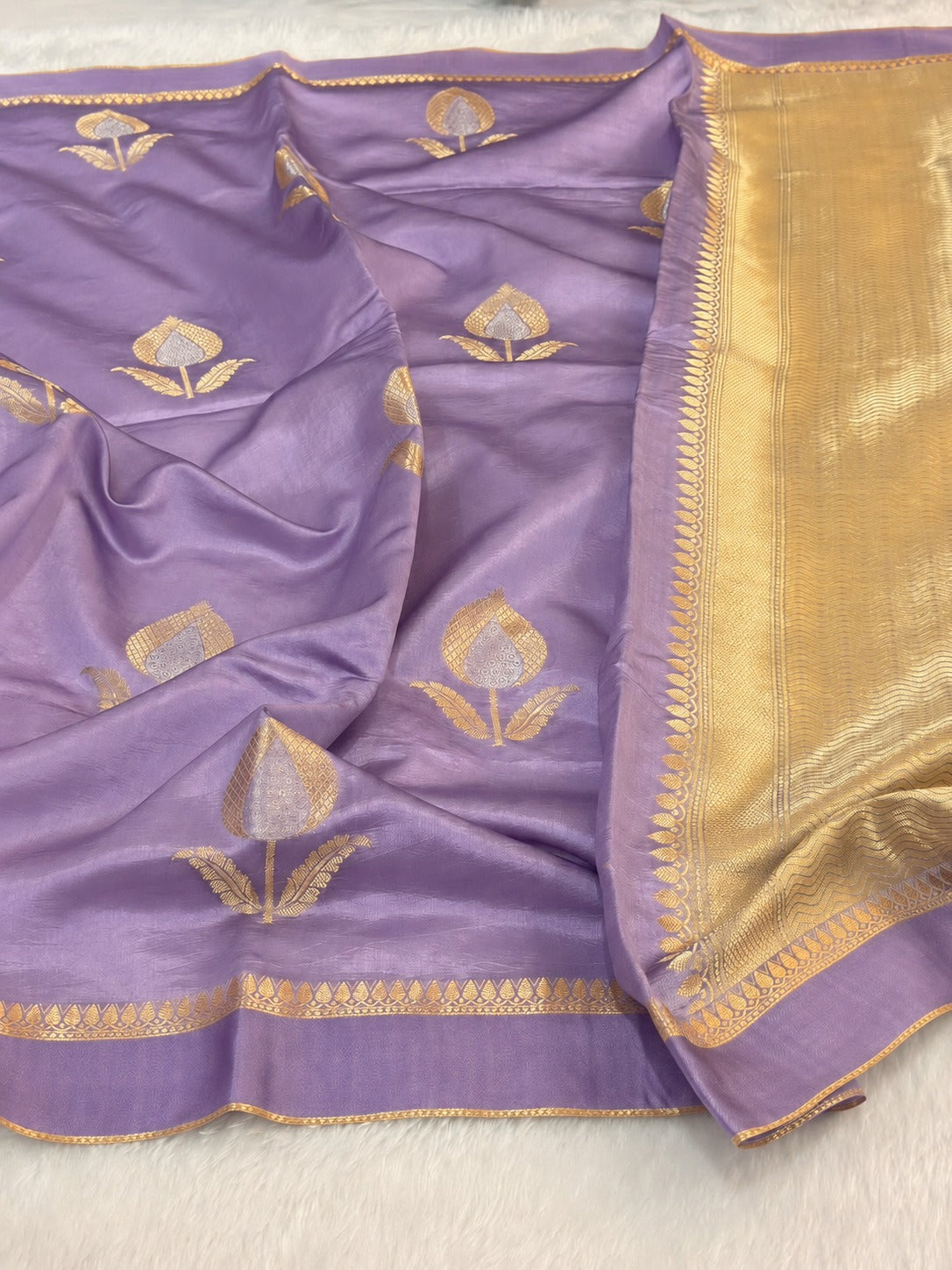 Pure Banaras Moonga Silk Saree – Raw Mango Style | Designer Traditional Saree