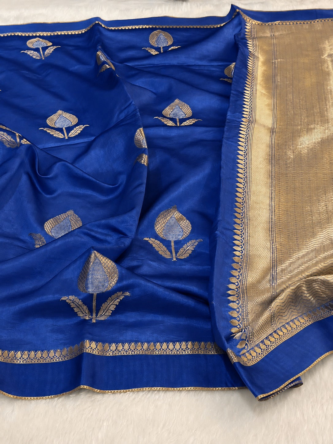 Pure Banaras Moonga Silk Saree – Raw Mango Style | Designer Traditional Saree
