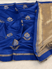Pure Banaras Moonga Silk Saree – Raw Mango Style | Designer Traditional Saree