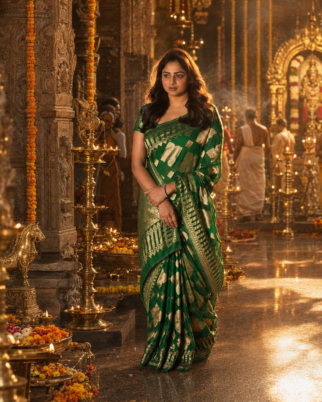 Rachita in Regal Drapes — Ayogya 2 Inspired Elegance