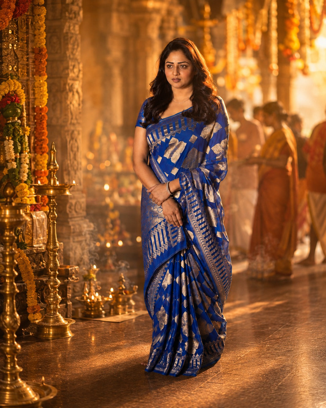 Rachita in Regal Drapes — Ayogya 2 Inspired Elegance