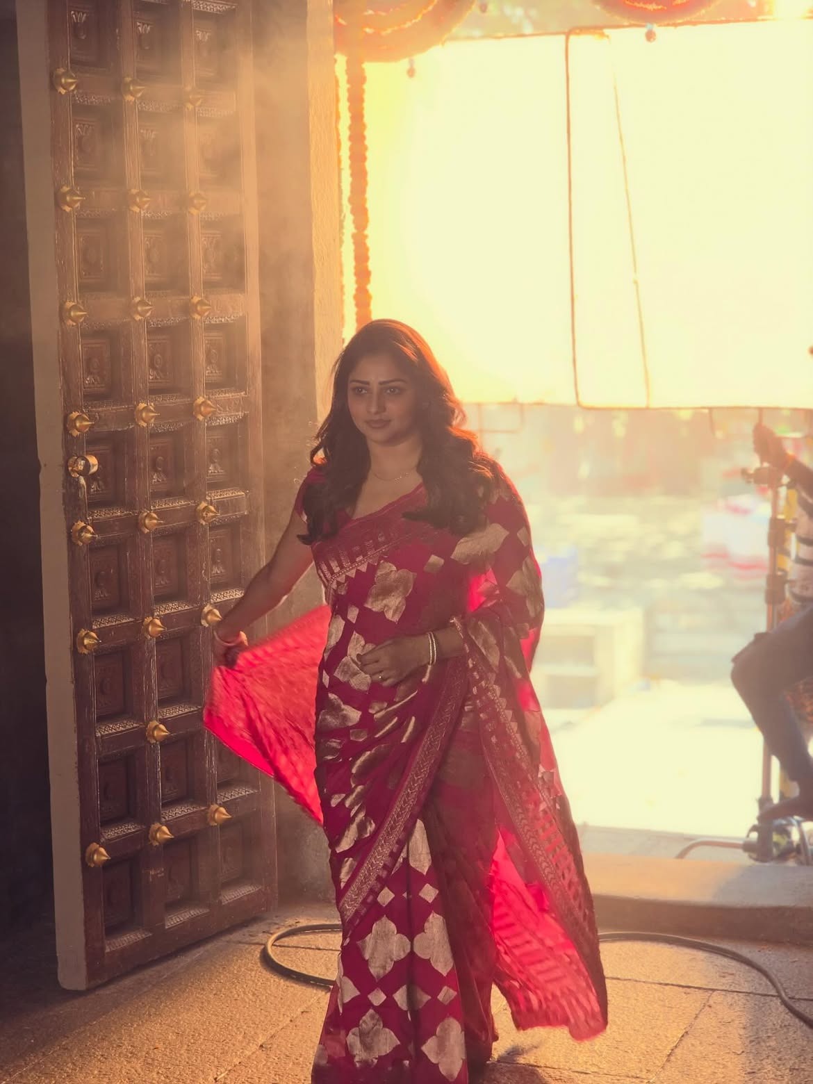 Rachita in Regal Drapes — Ayogya 2 Inspired Elegance