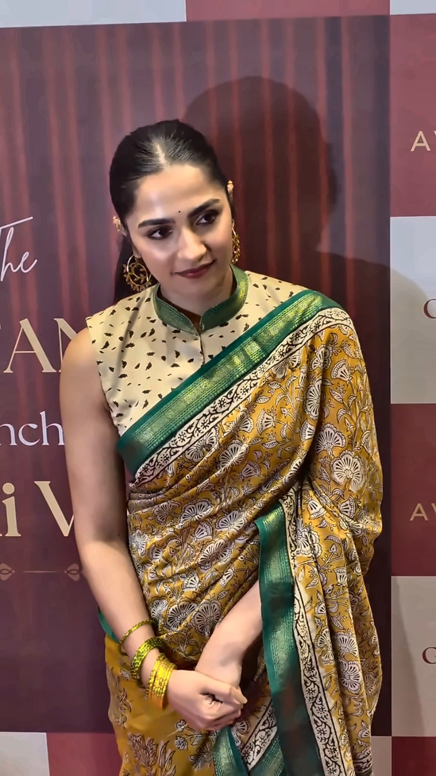 Rukmini Vasanth | Rukmini Vasanth looked radiant like an Apsara in a saree ♥️🥳