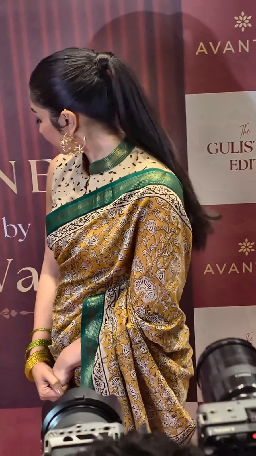 Rukmini Vasanth | Rukmini Vasanth looked radiant like an Apsara in a saree ♥️🥳