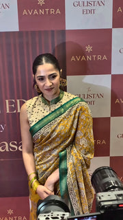 Rukmini Vasanth | Rukmini Vasanth looked radiant like an Apsara in a saree ♥️🥳