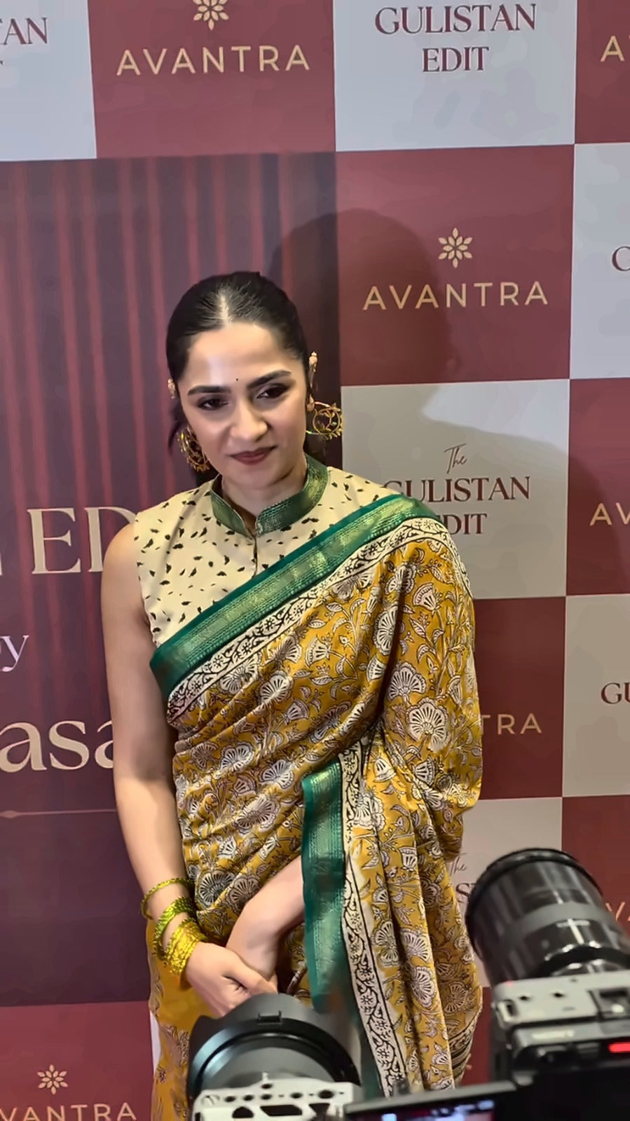 Rukmini Vasanth | Rukmini Vasanth looked radiant like an Apsara in a saree ♥️🥳