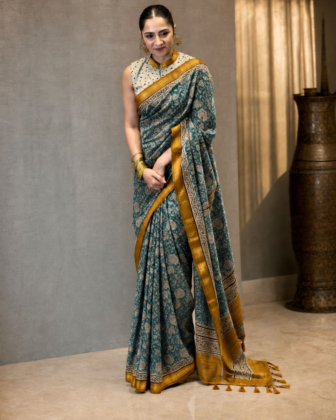 Rukmini Vasanth | Rukmini Vasanth looked radiant like an Apsara in a saree ♥️🥳