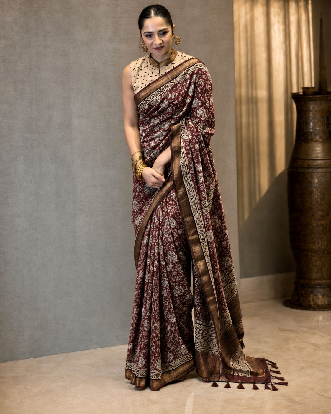 Rukmini Vasanth | Rukmini Vasanth looked radiant like an Apsara in a saree ♥️🥳