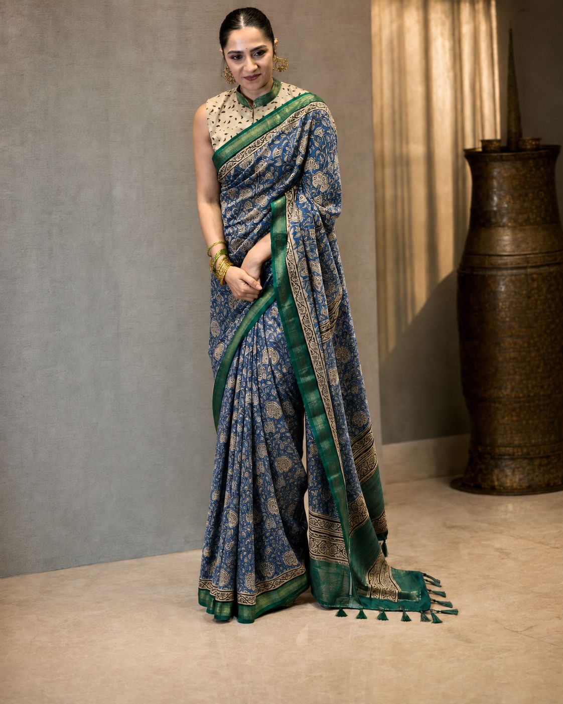 Rukmini Vasanth | Rukmini Vasanth looked radiant like an Apsara in a saree ♥️🥳