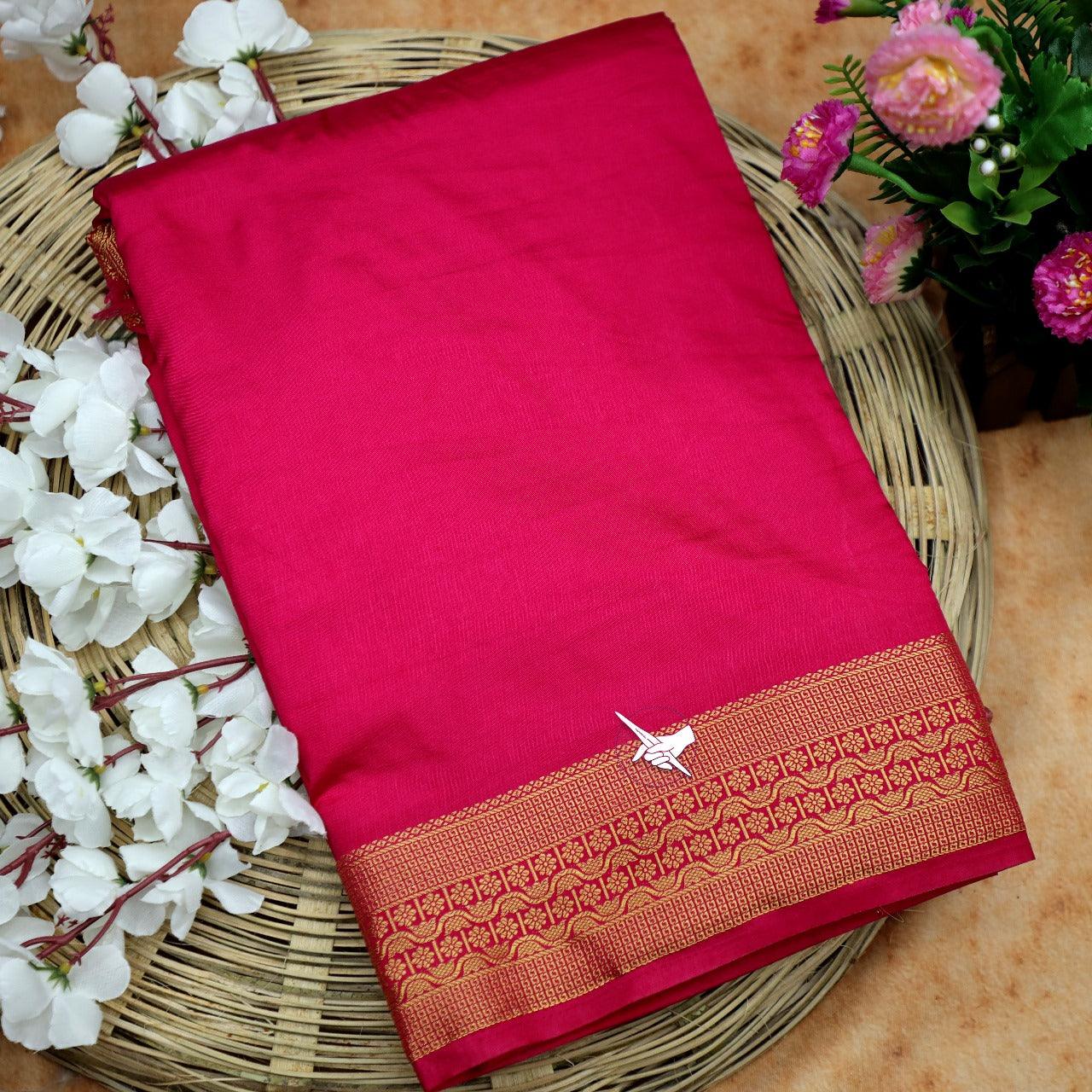 Royal Radiance: Mysore Crepe Silk Saree