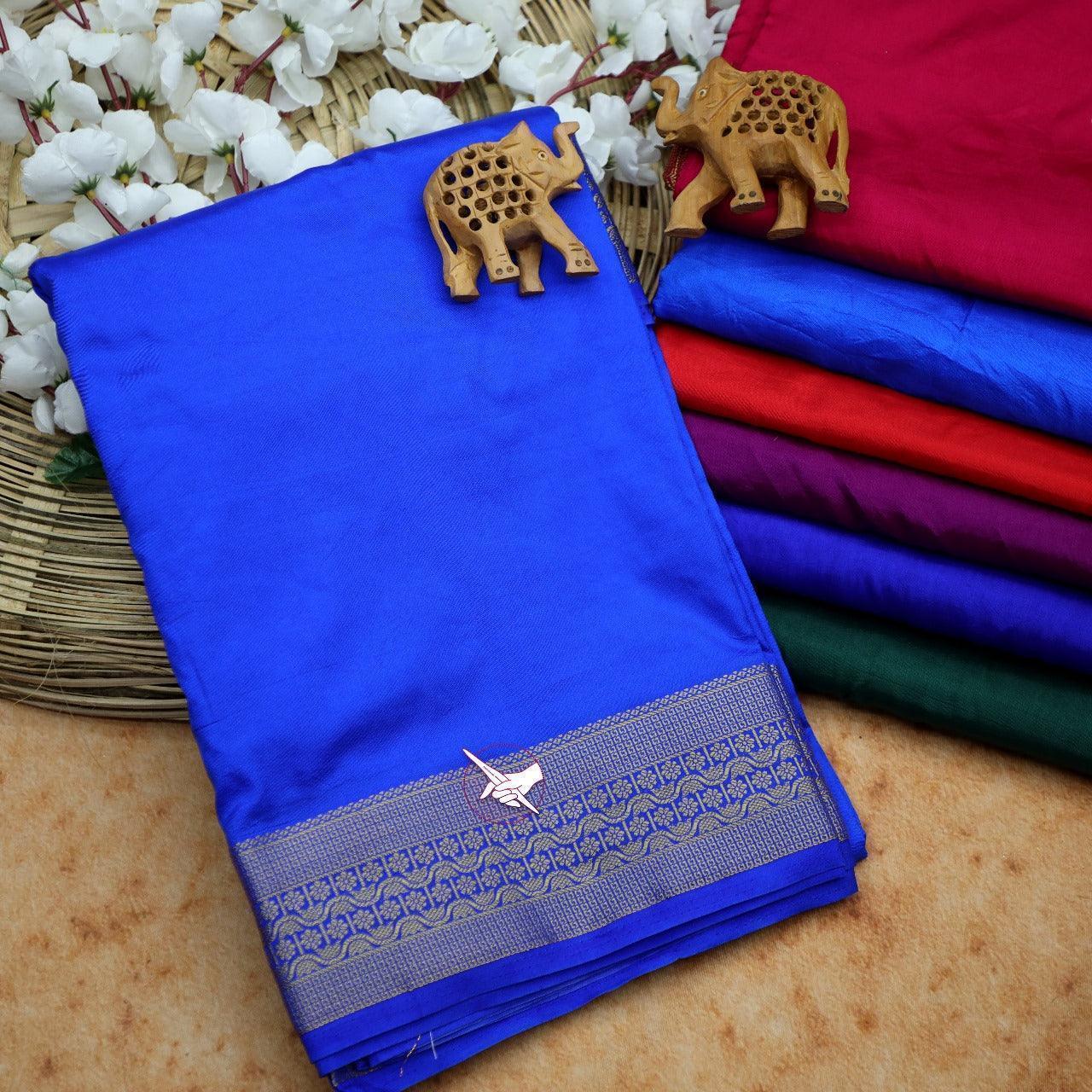 Royal Radiance: Mysore Crepe Silk Saree