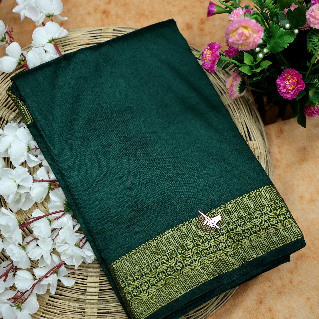 Royal Radiance: Mysore Crepe Silk Saree