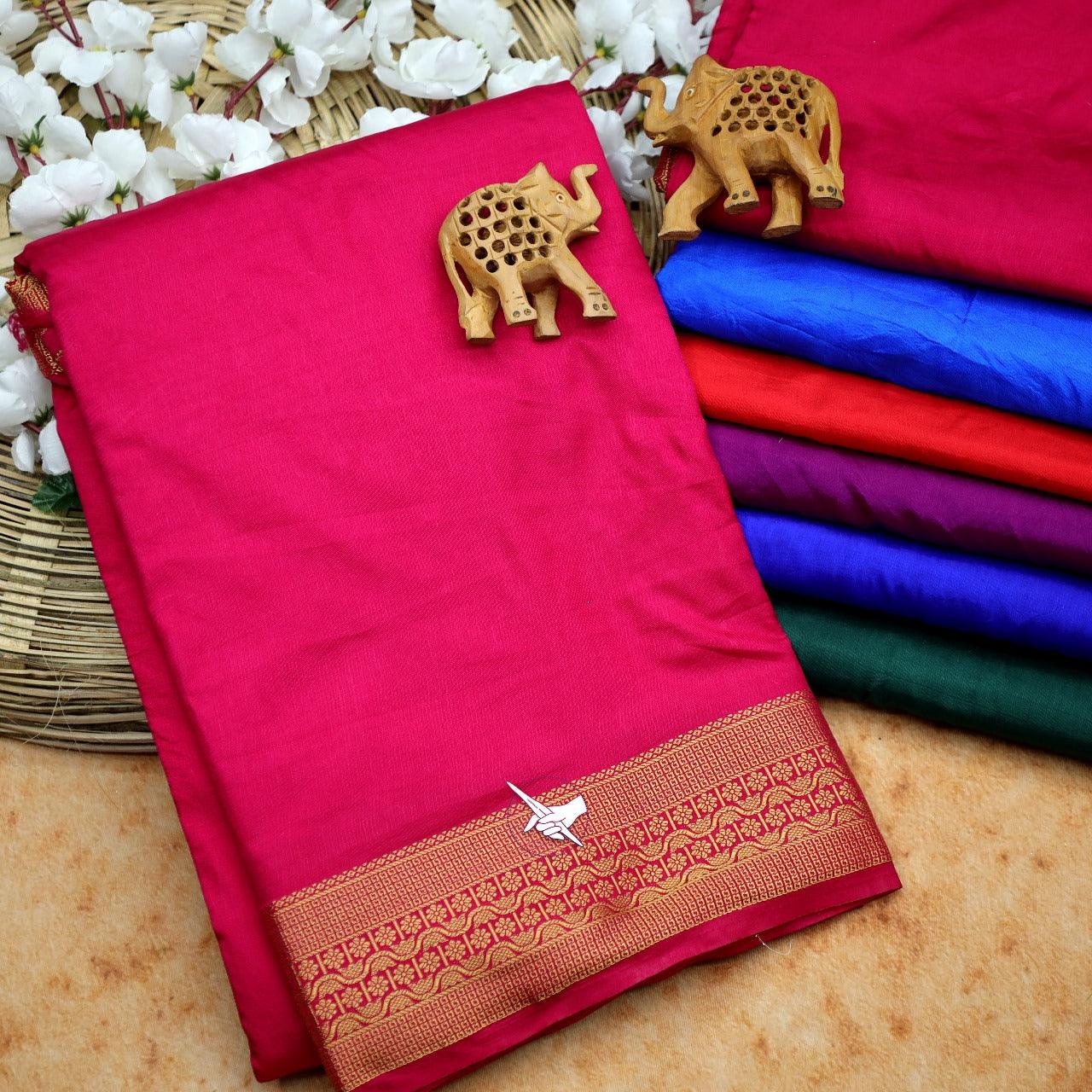 Royal Radiance: Mysore Crepe Silk Saree