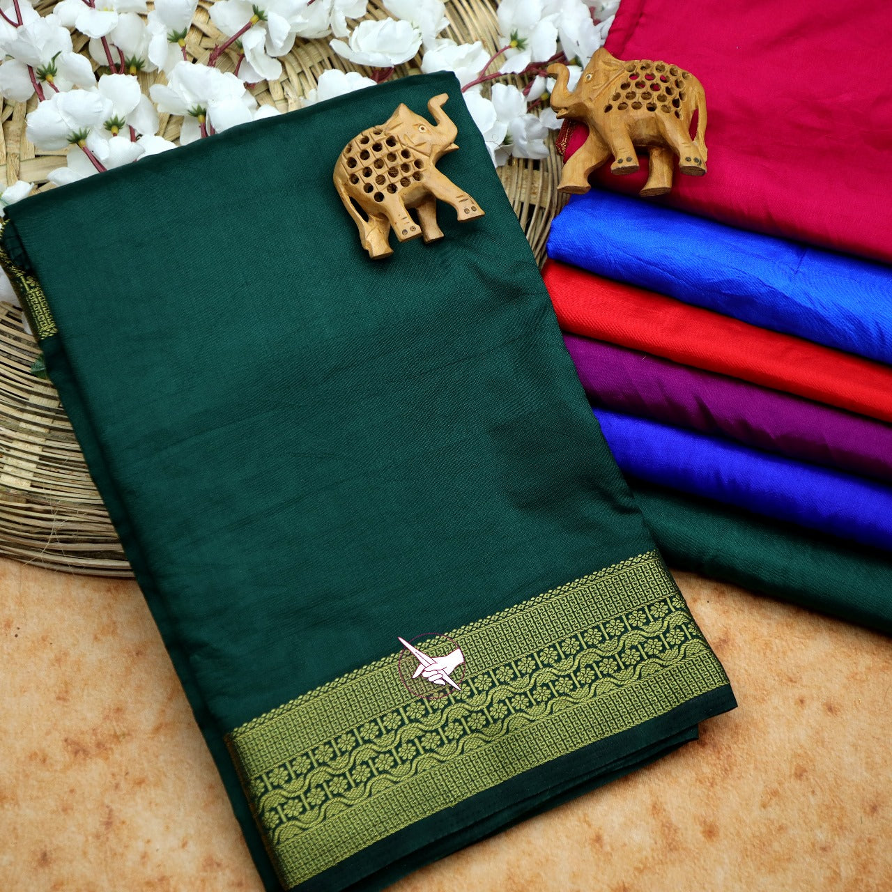 Royal Radiance: Mysore Crepe Silk Saree