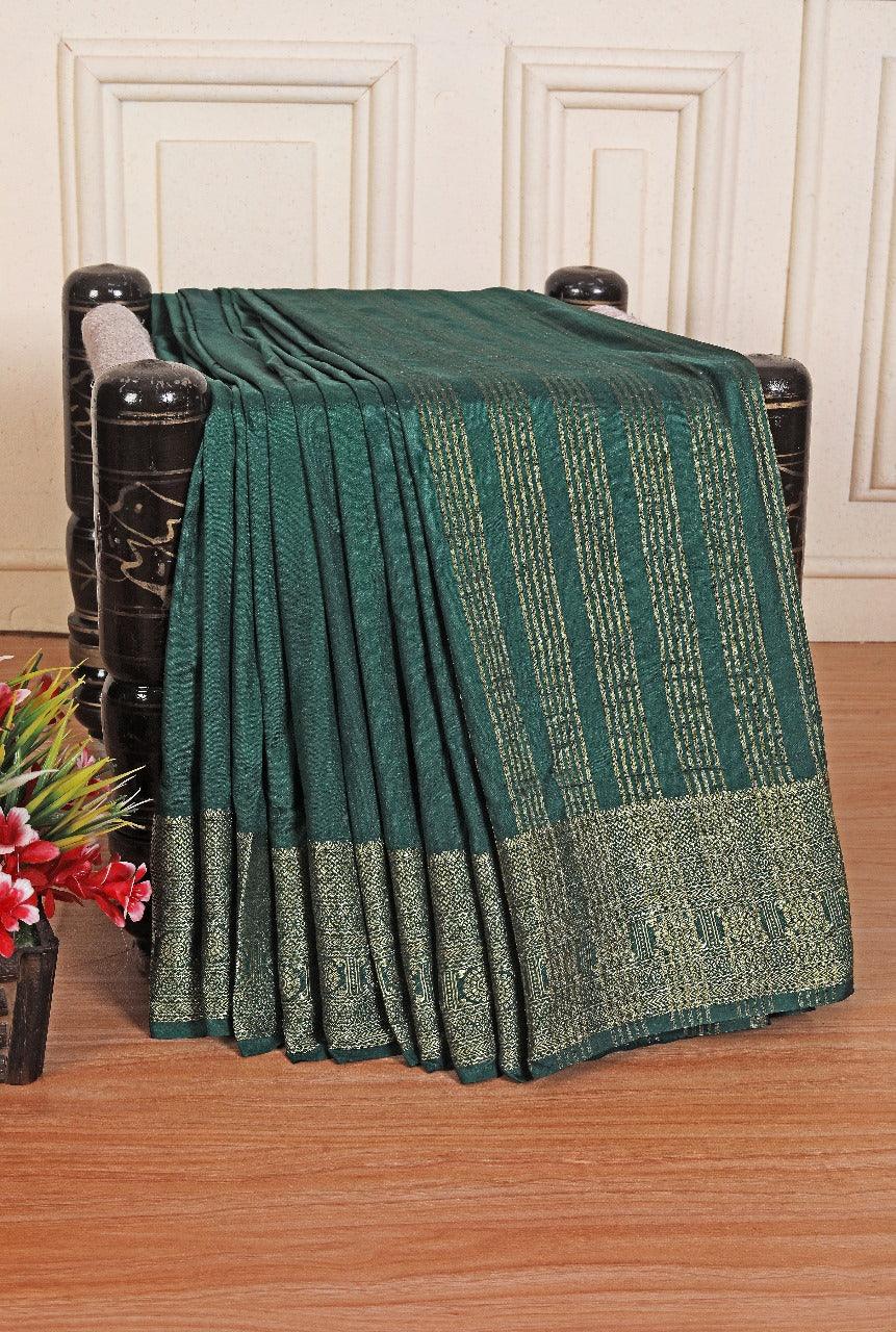 Pure Mysore Silk Sarees: Where Tradition Meets Luxury in Green