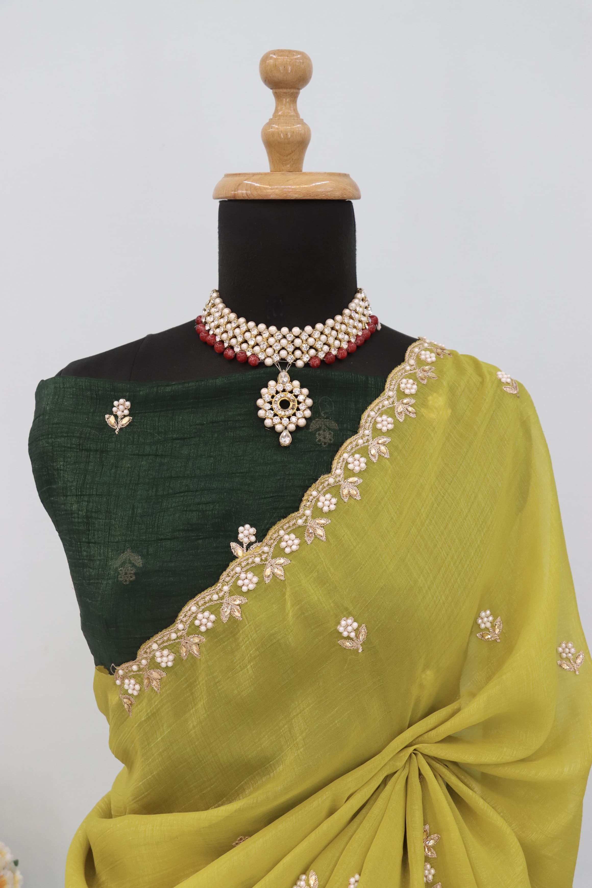 An Ode to Tradition: Embroidered Saree with a Contemporary Twist