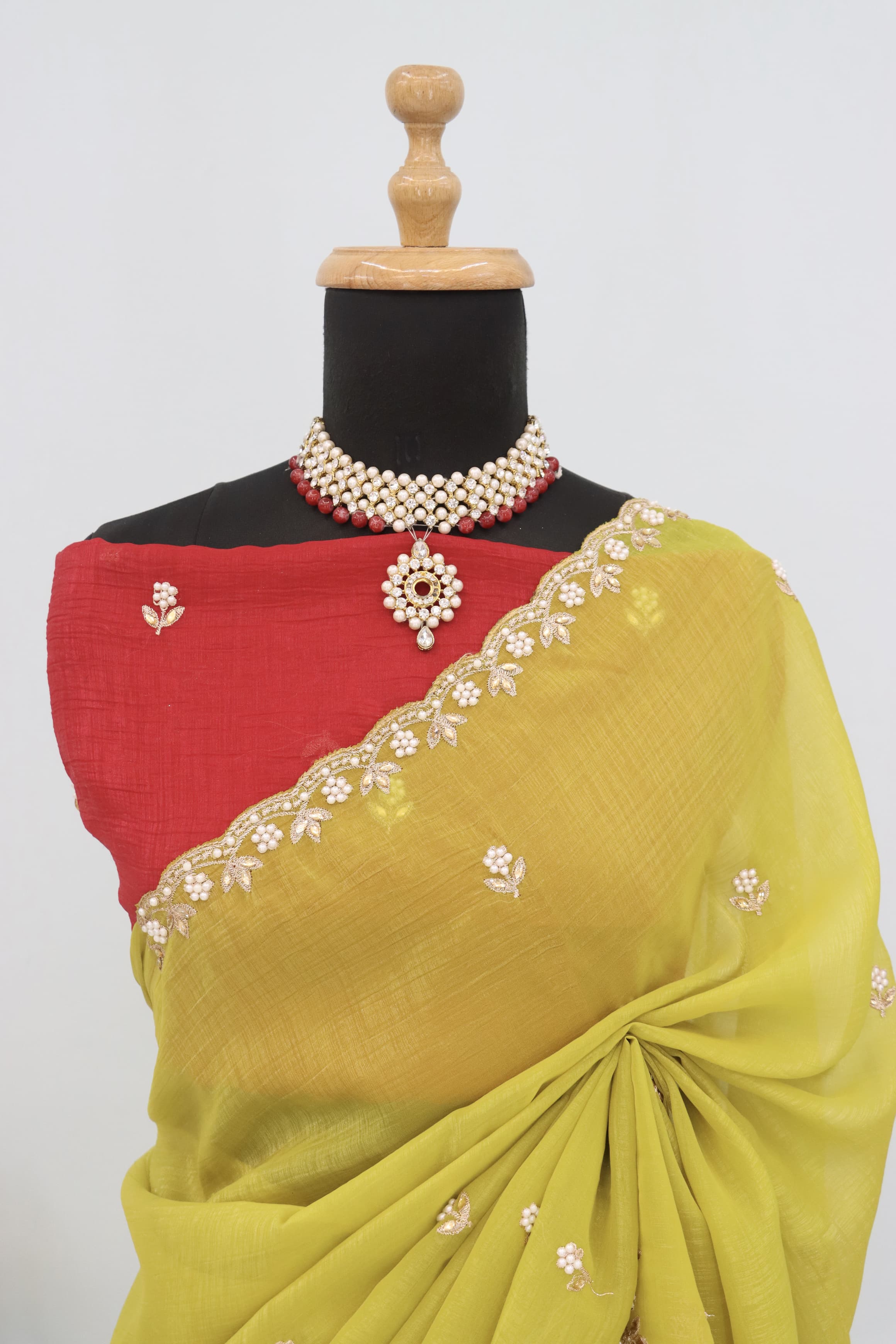 An Ode to Tradition: Embroidered Saree with a Contemporary Twist