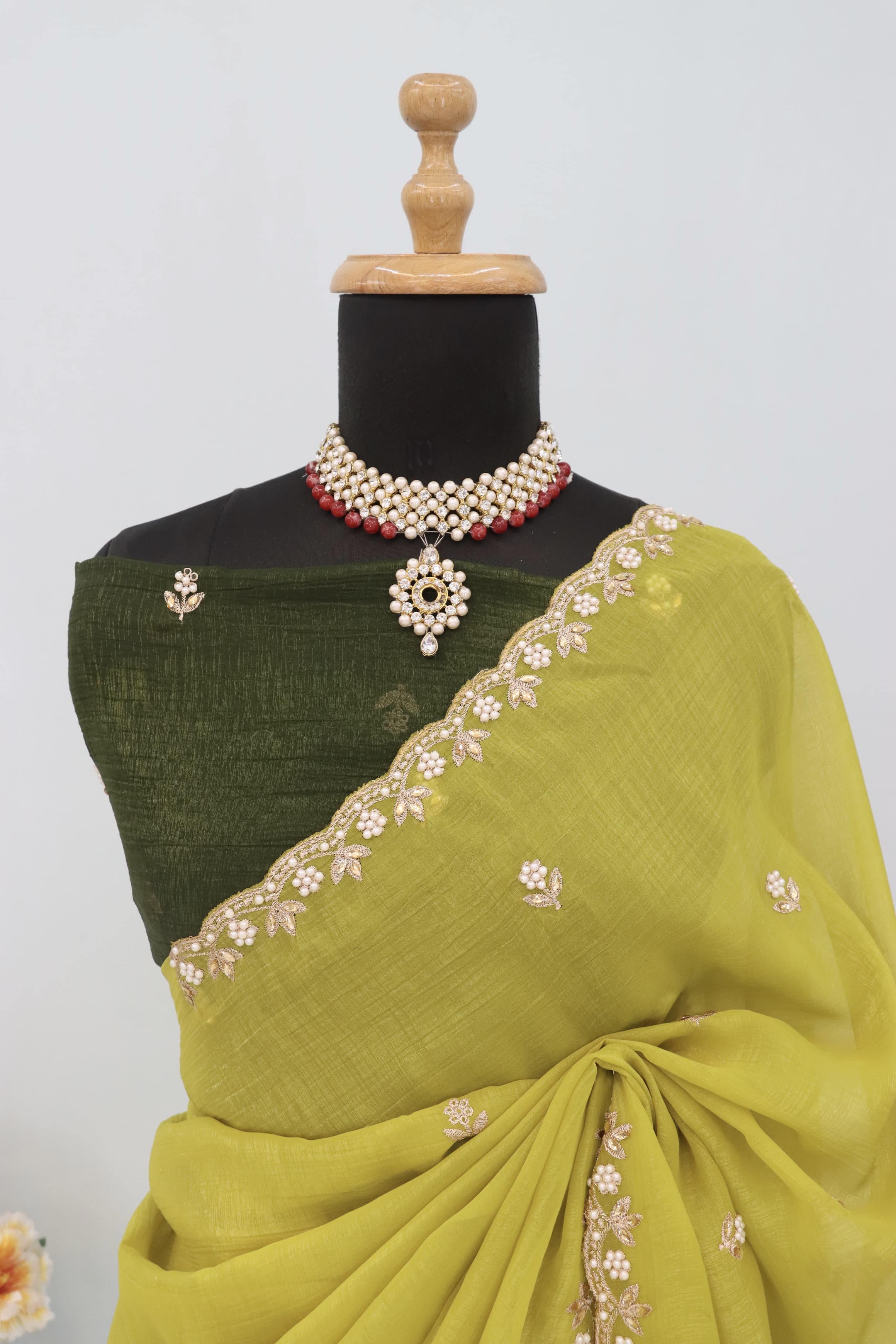 An Ode to Tradition: Embroidered Saree with a Contemporary Twist