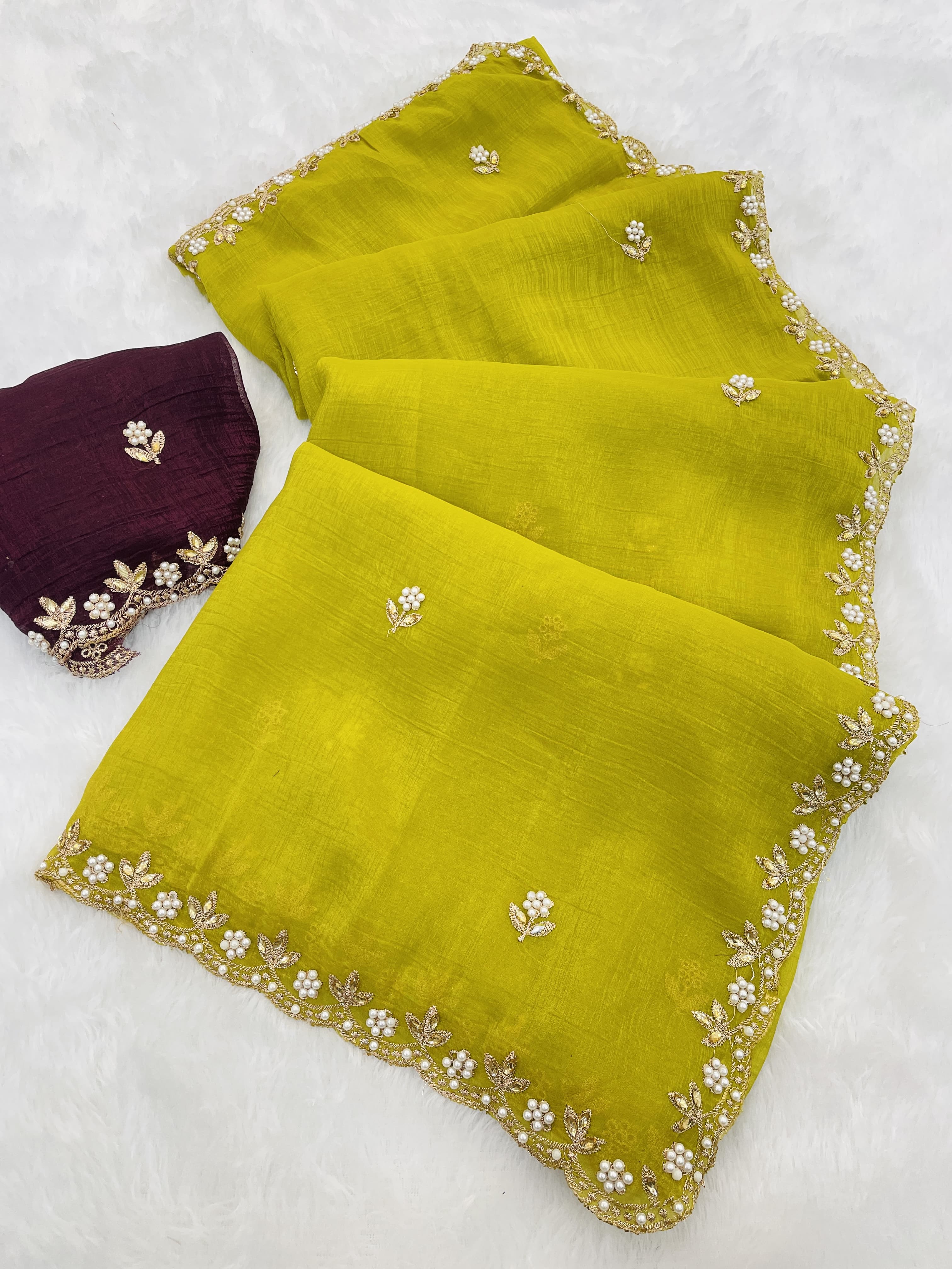 An Ode to Tradition: Embroidered Saree with a Contemporary Twist