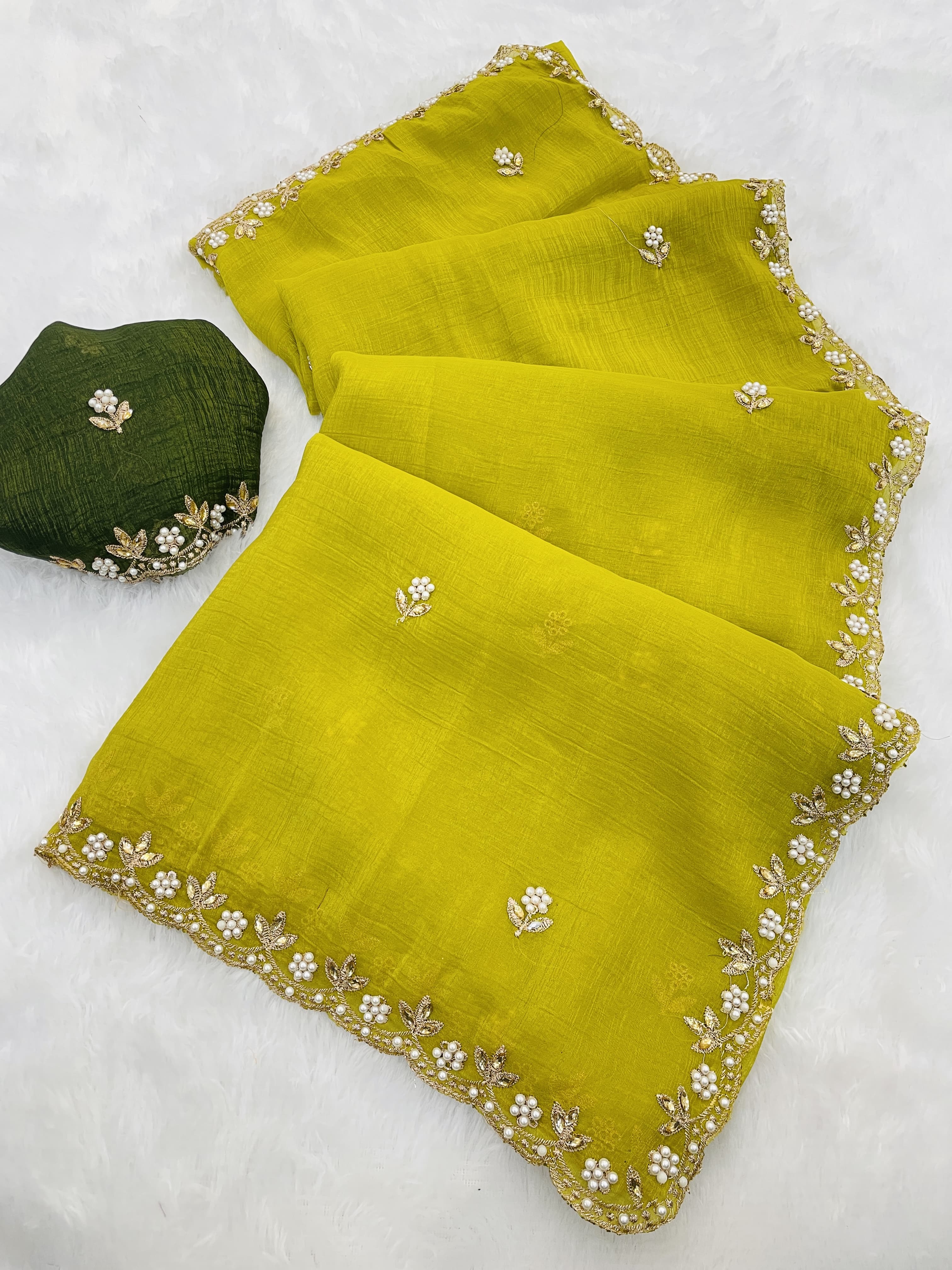 An Ode to Tradition: Embroidered Saree with a Contemporary Twist
