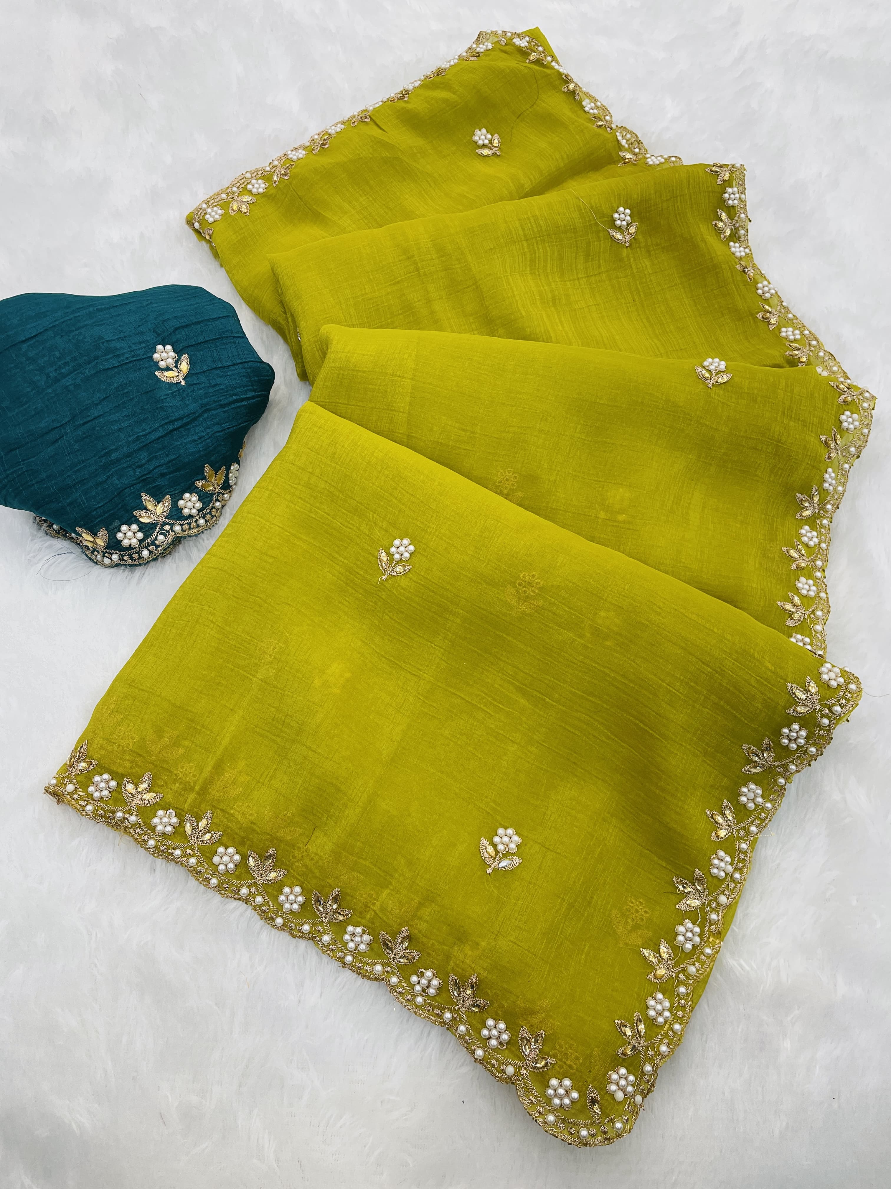 An Ode to Tradition: Embroidered Saree with a Contemporary Twist