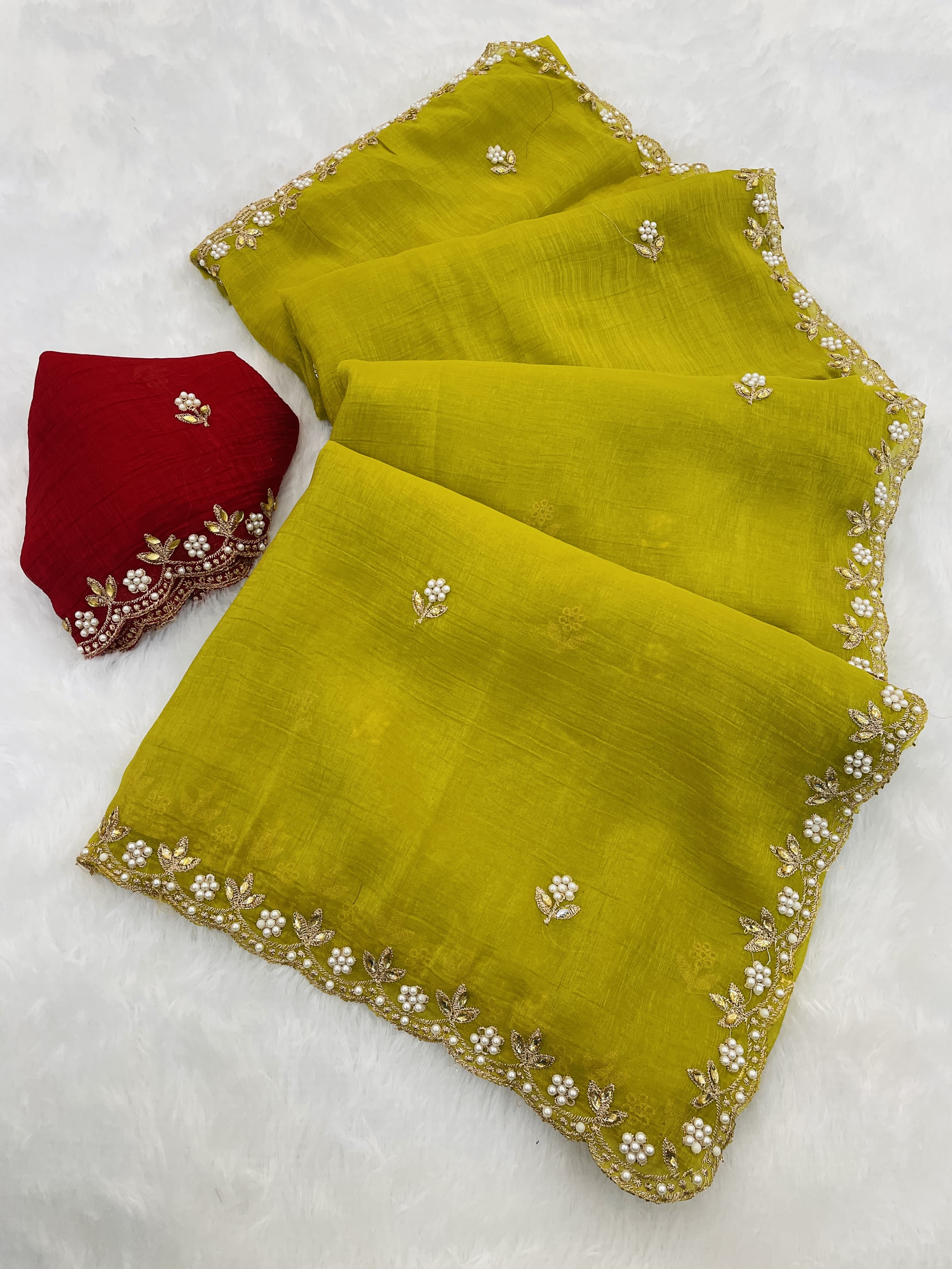 An Ode to Tradition: Embroidered Saree with a Contemporary Twist