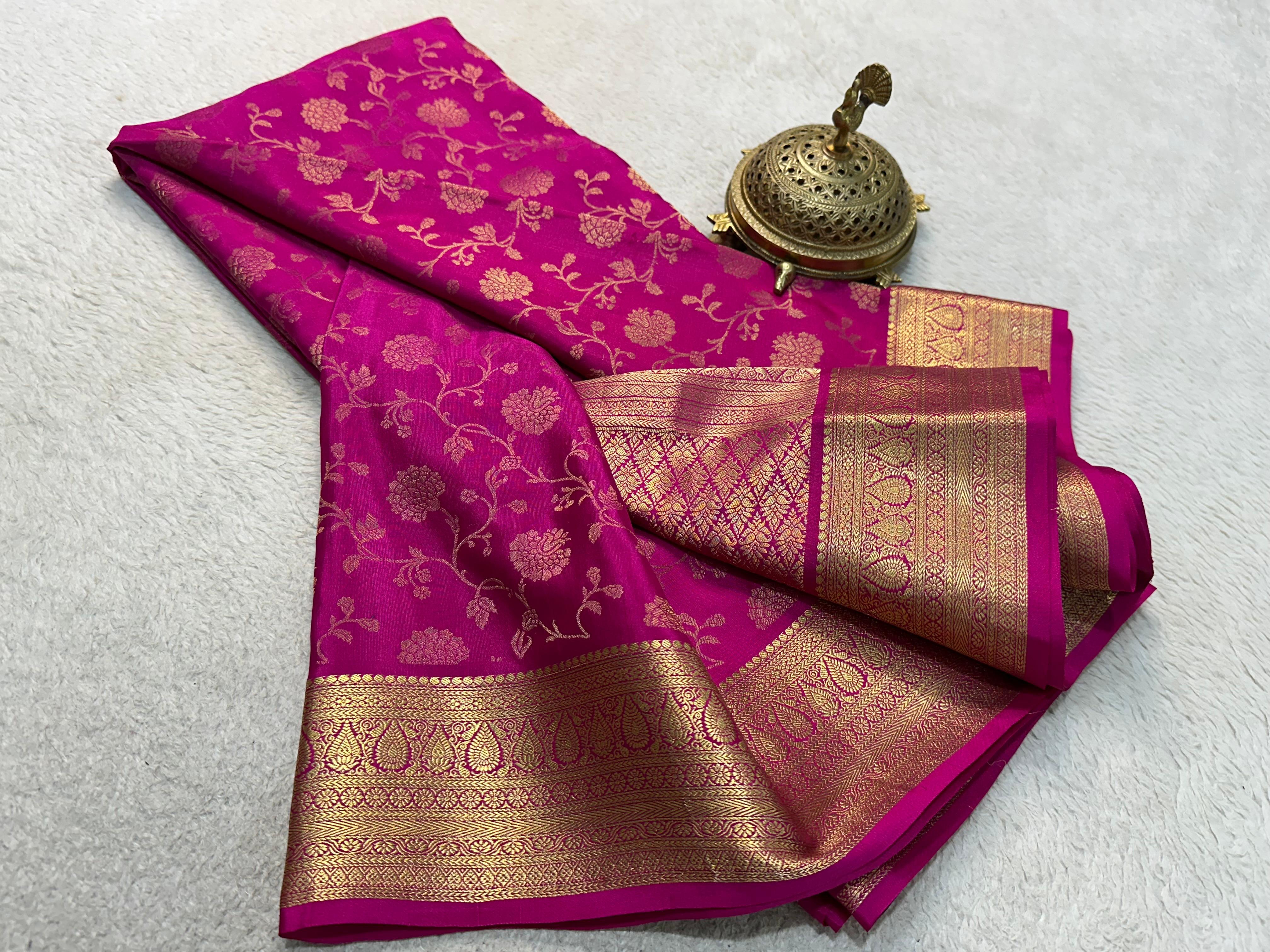 Floral Weaving Sarees – New Designs for Each Season