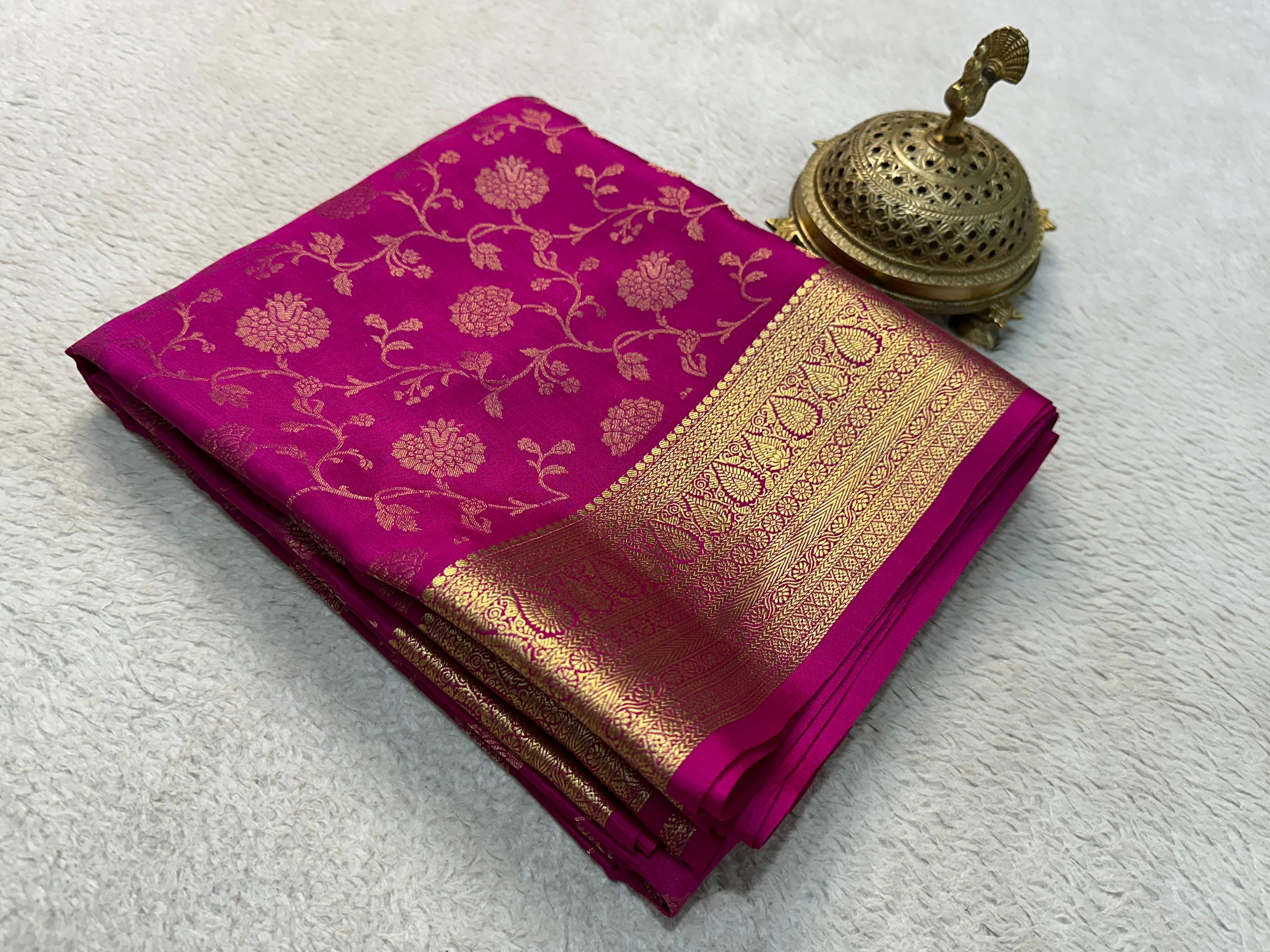 Floral Weaving Sarees – New Designs for Each Season