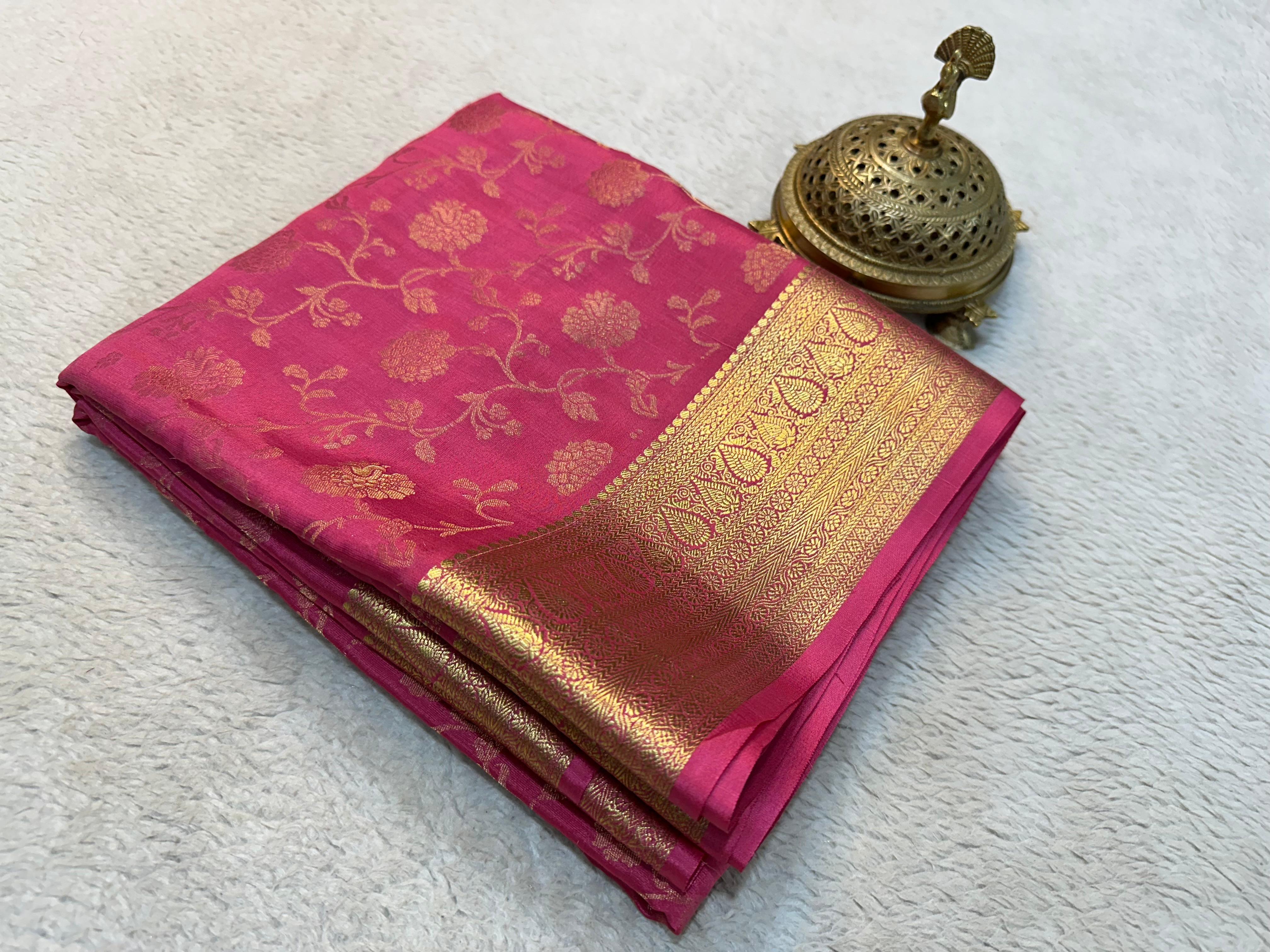 Floral Weaving Sarees – New Designs for Each Season