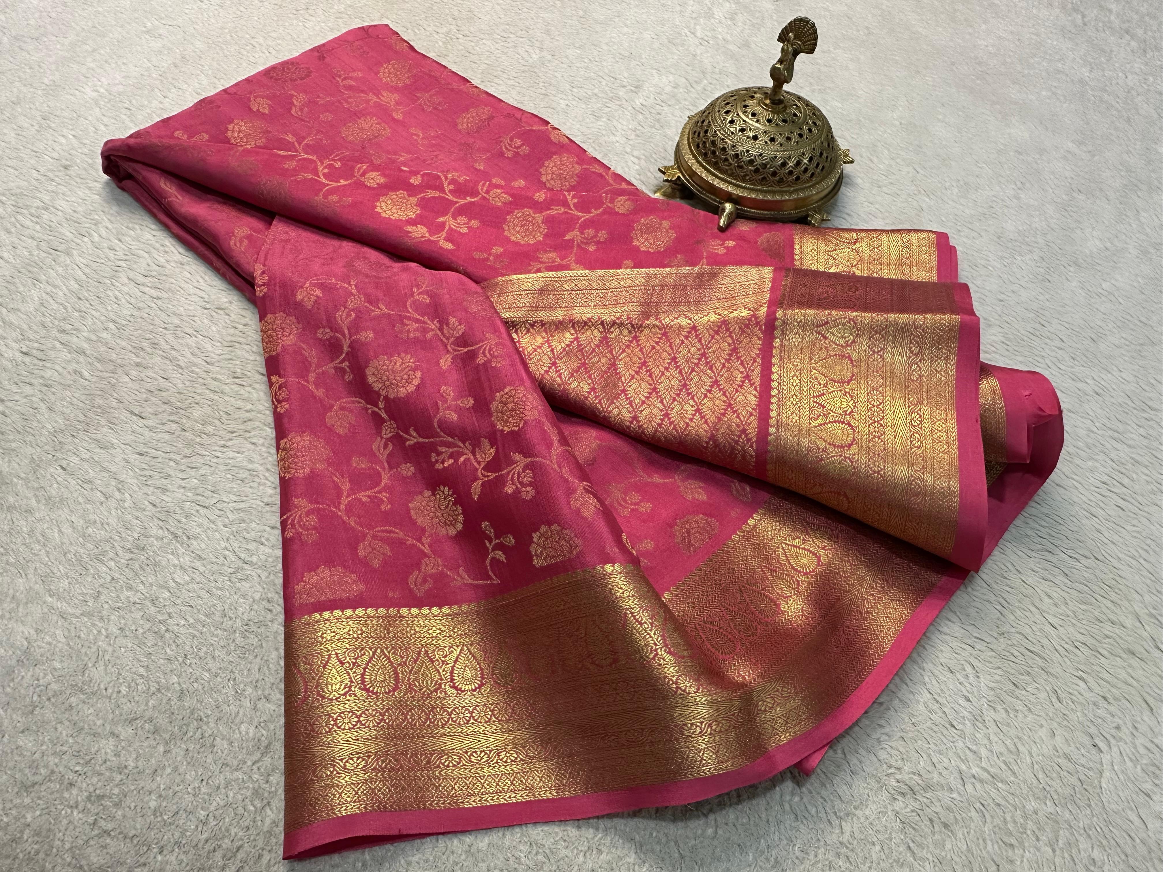 Floral Weaving Sarees – New Designs for Each Season