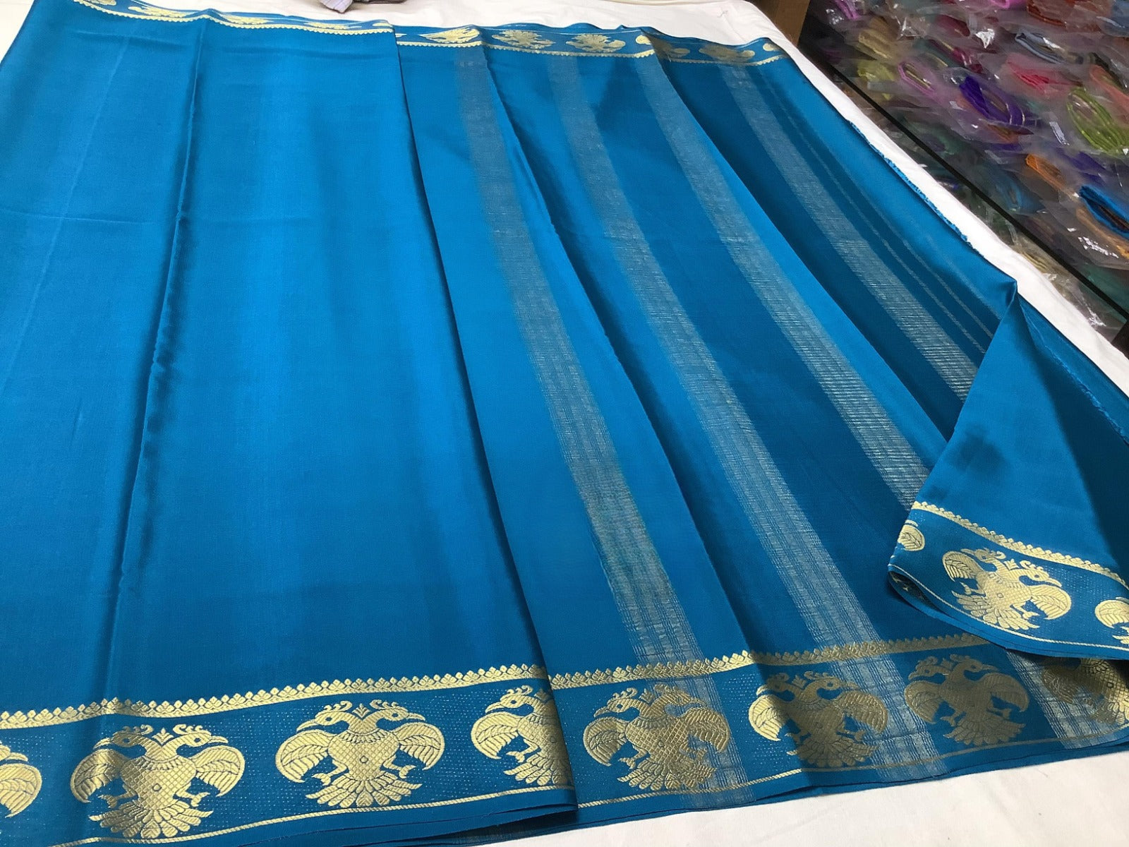 Semi Mysore Silk Sarees – Vibrant Contrast Border Designs