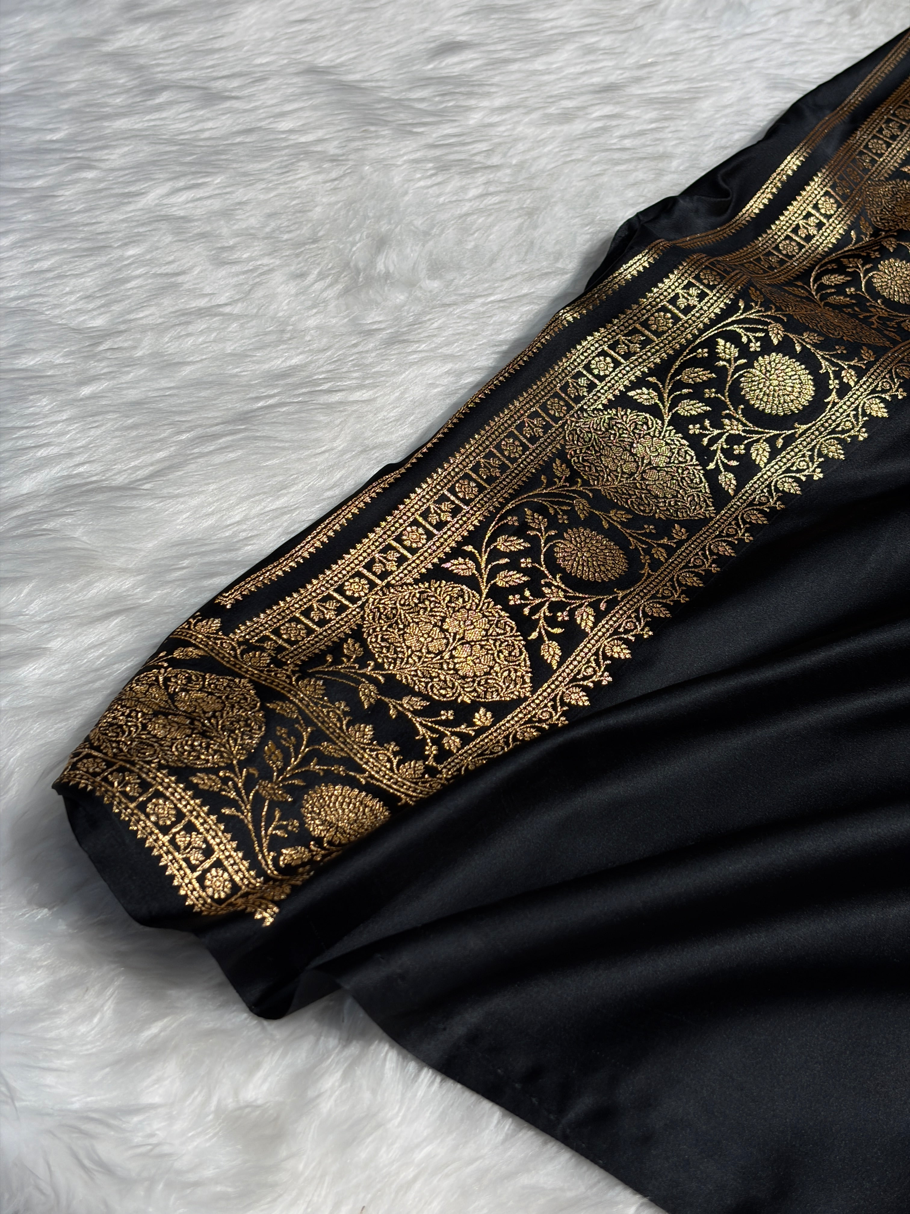 Mysorepattu Premium Satin Katan Silk Saree for Women | Jacquard Loom Woven Designer Saree