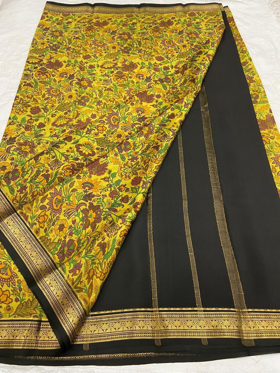 PAVITRA PURE KUBERA PATTU PATTERN SAREE DIGITAL PRINT (Copy)