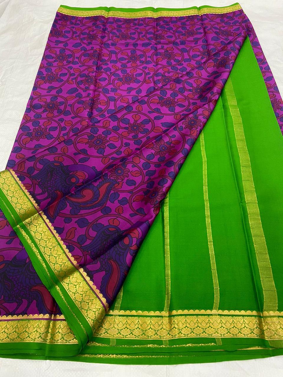 PAVITRA PURE KUBERA PATTU PATTERN SAREE DIGITAL PRINT (Copy)