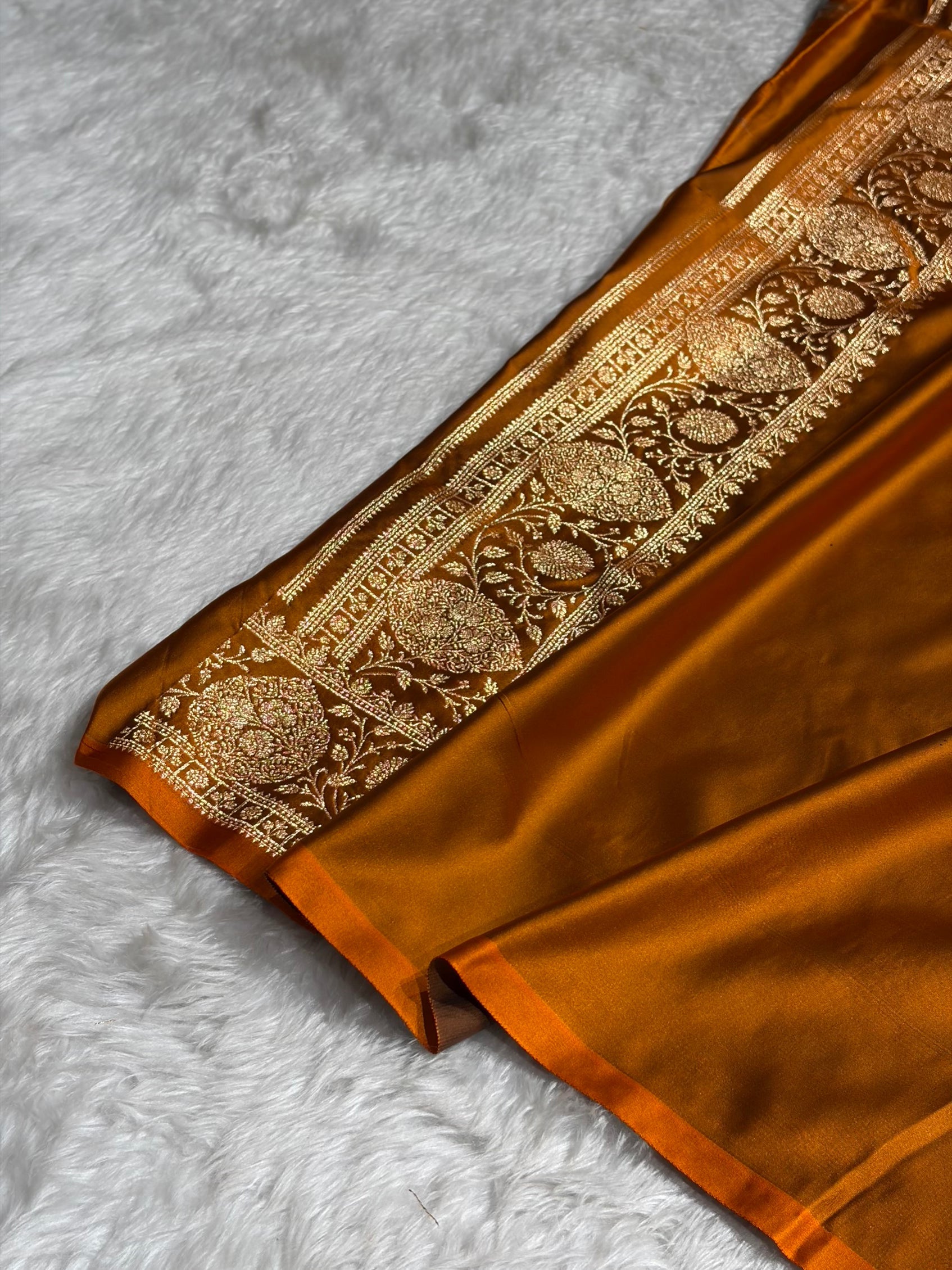 Mysorepattu Premium Satin Katan Silk Saree for Women | Jacquard Loom Woven Designer Saree